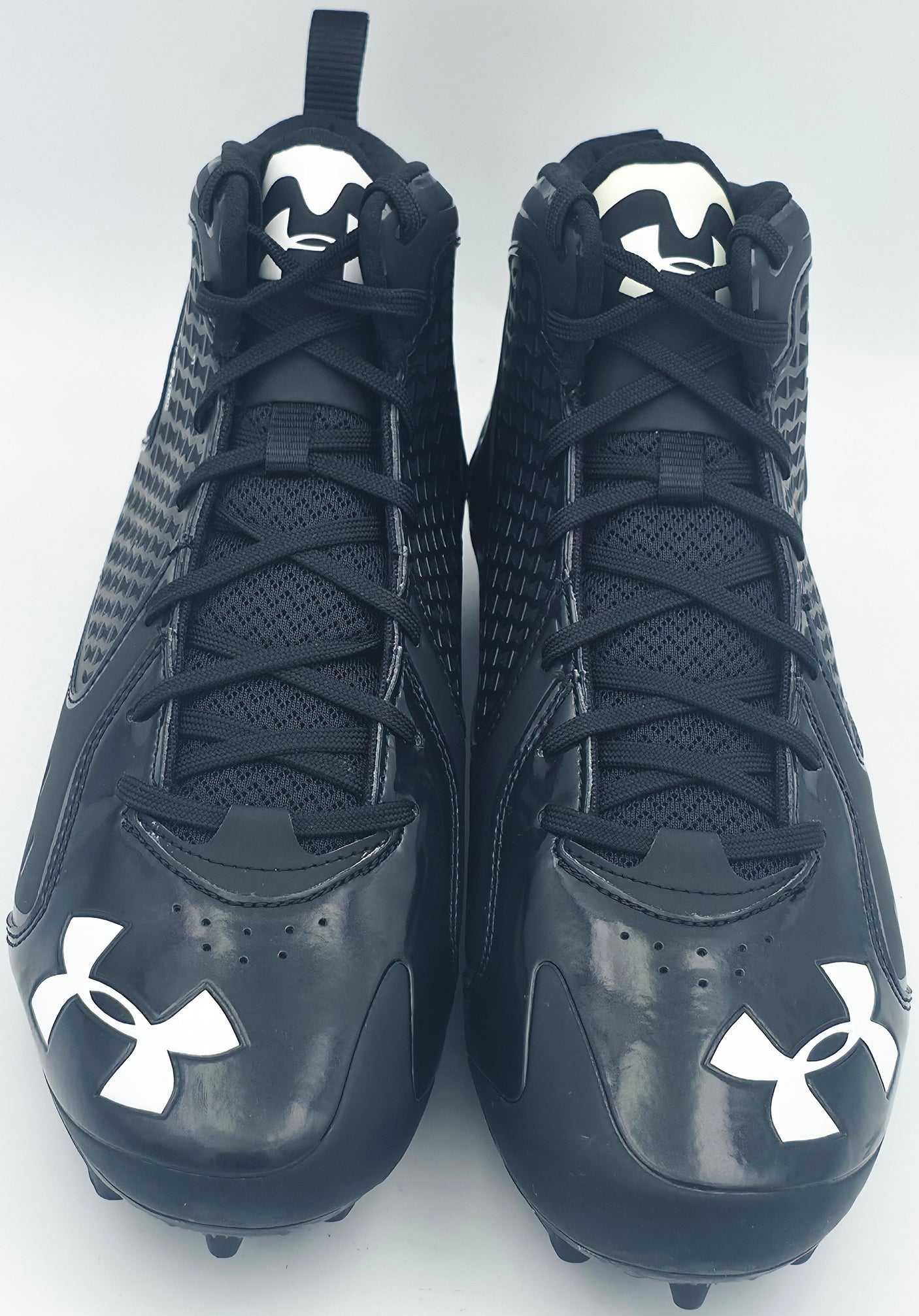 Michael Penix Jr. Autographed Pair of Black Under Armour Team Fierce MC Cleats Atlanta Falcons Size 12 Beckett BAS Witness Stock #242578