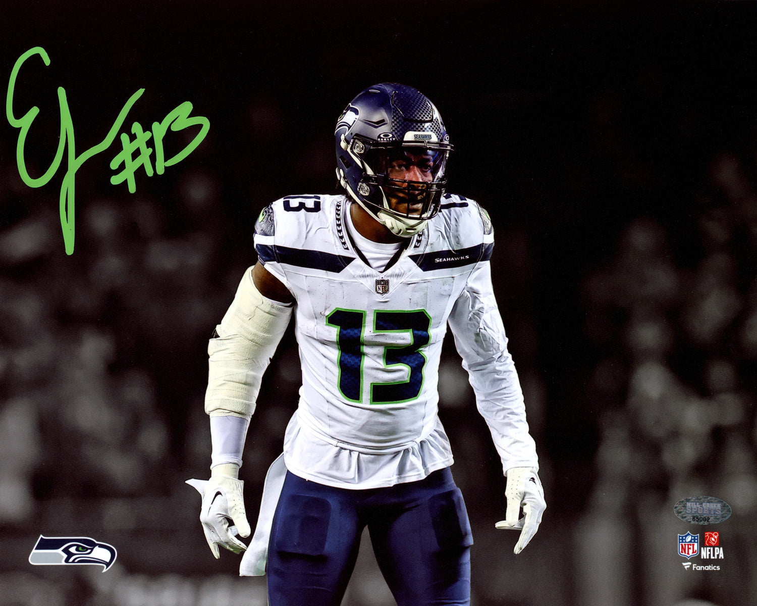 Ernest Jones IV Autographed 8x10 Photo Seattle Seahawks MCS Holo Stock #242560