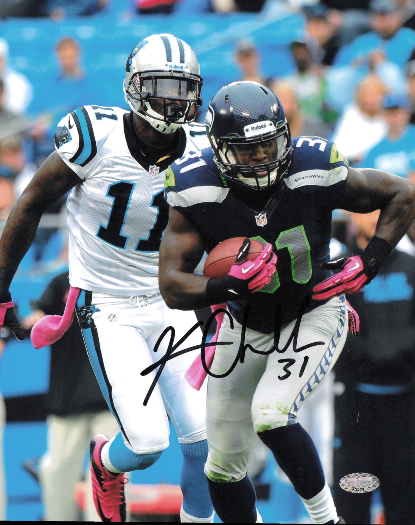 Kam Chancellor Autographed 8x10 Photo Seattle Seahawks MCS Holo #63271
