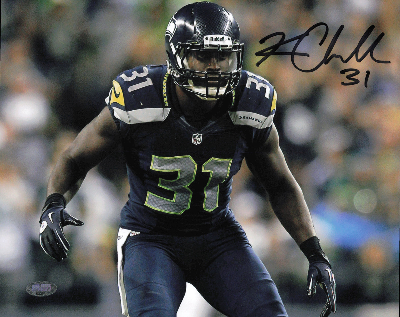 Kam Chancellor Autographed 8x10 Photo Seattle Seahawks MCS Holo #63274