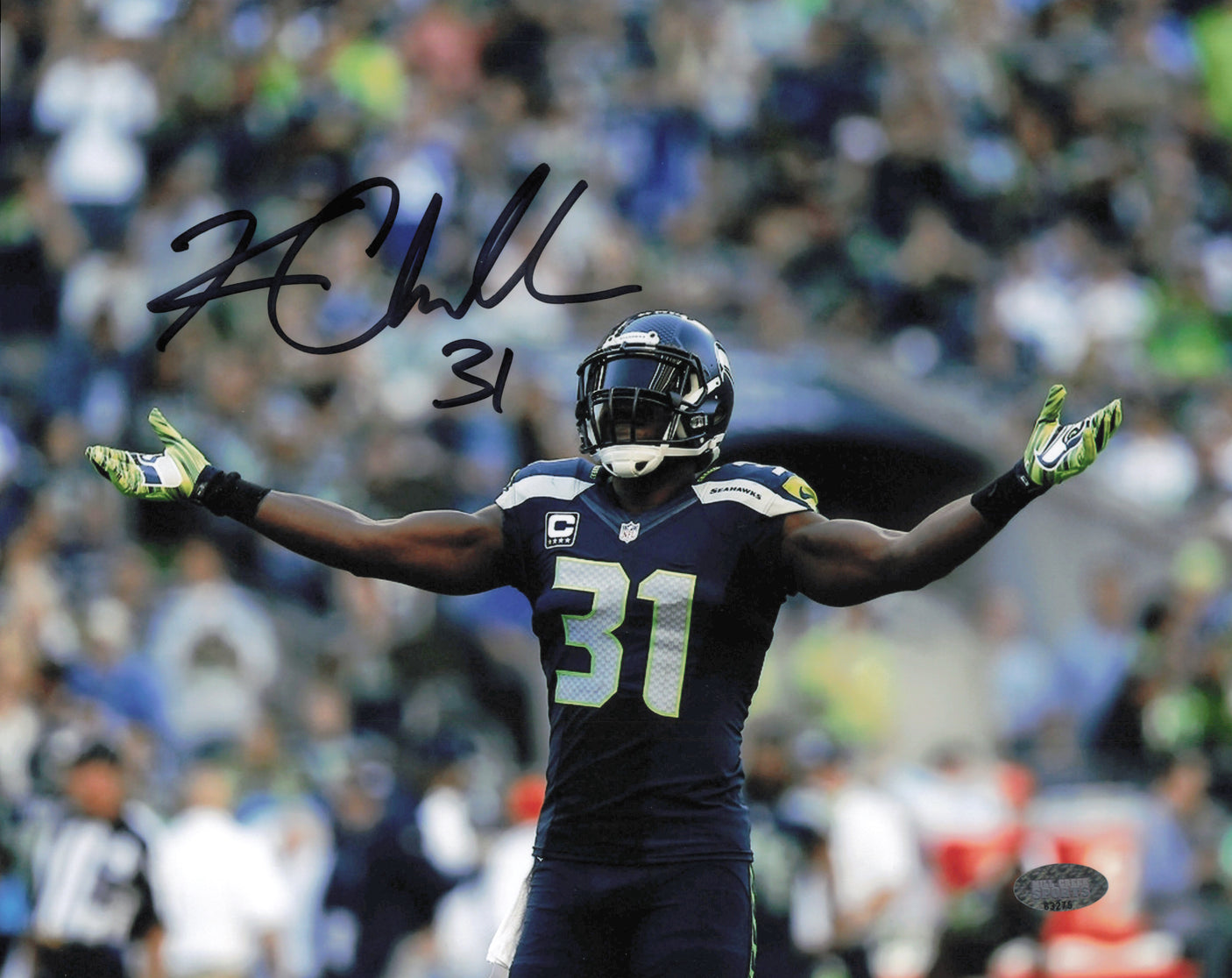 Kam Chancellor Autographed 8x10 Photo Seattle Seahawks MCS Holo #63275