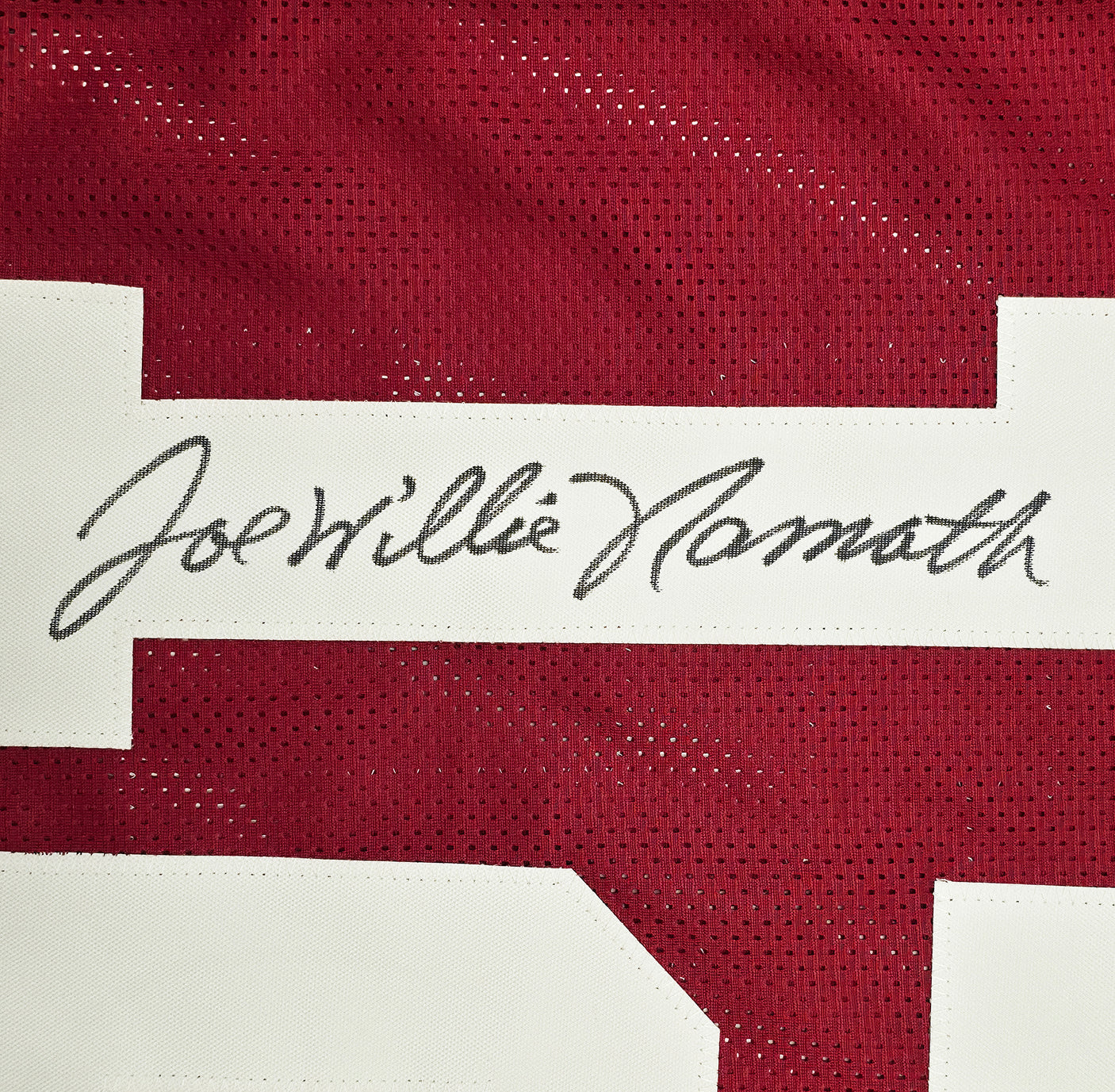 Alabama Crimson Tide Joe Namath Autographed Maroon Jersey "Willie" PSA/DNA Stock #243280