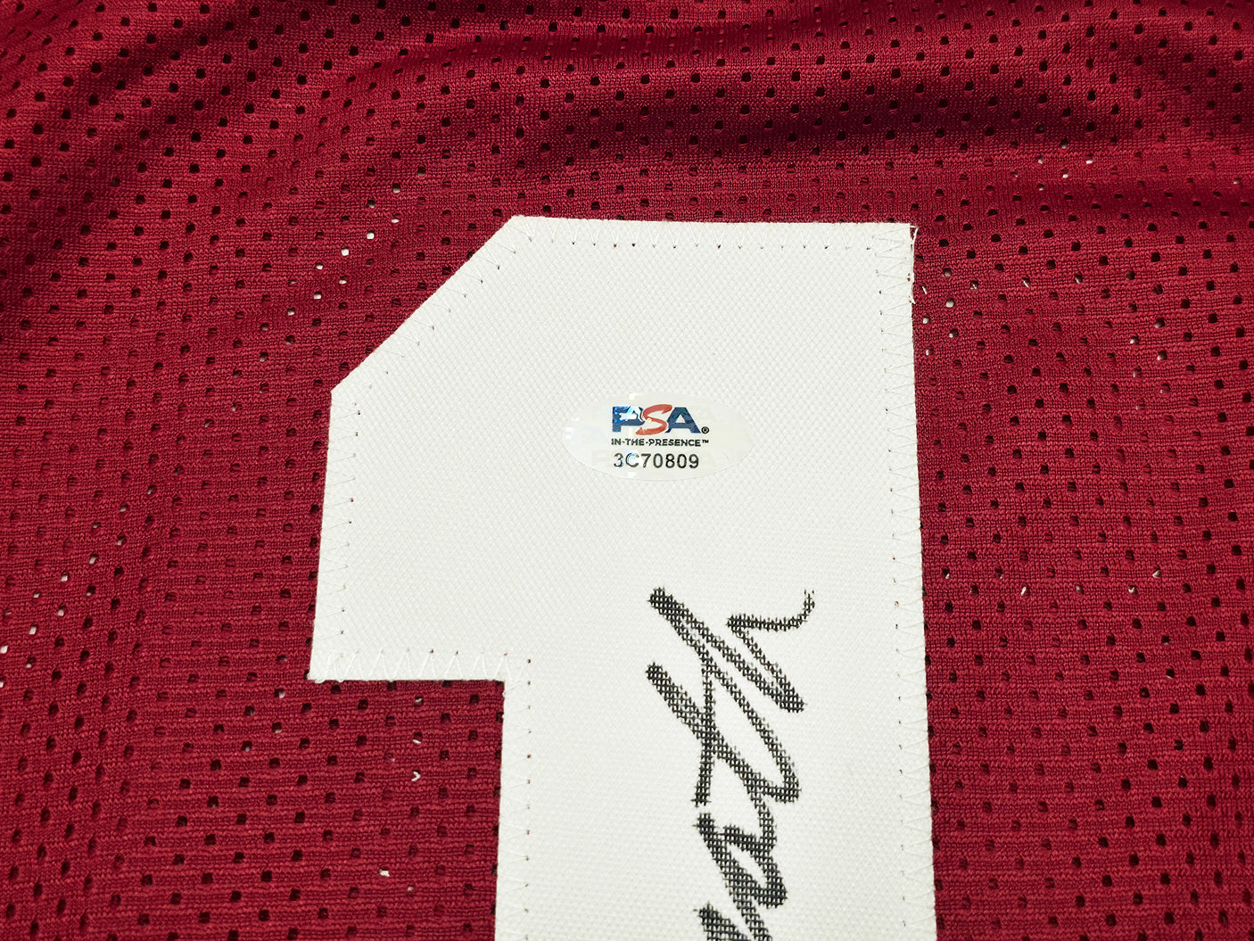 Alabama Crimson Tide Joe Namath Autographed Maroon Jersey "Willie" PSA/DNA Stock #243280