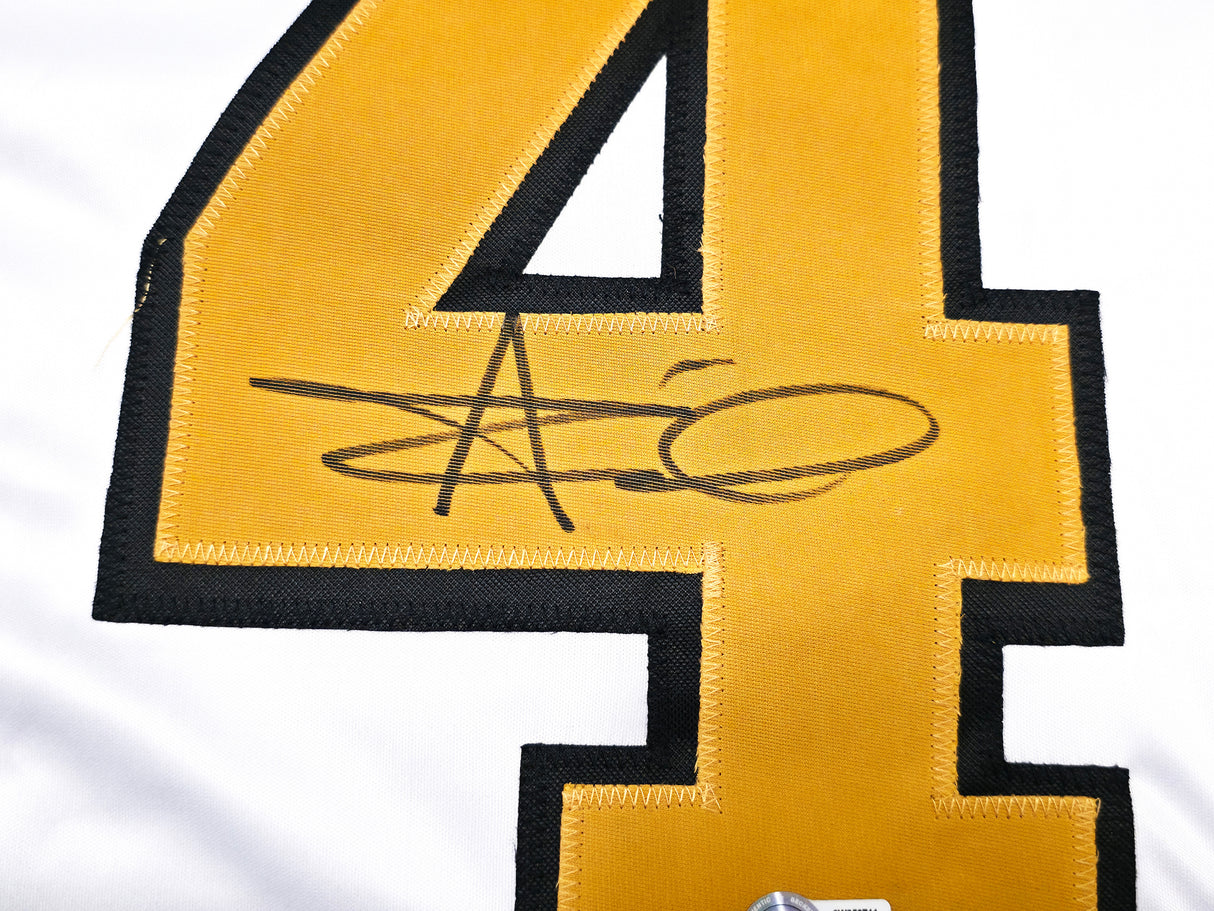 New Orleans Saints Alvin Kamara Autographed White Jersey Beckett BAS Witness Stock #243271