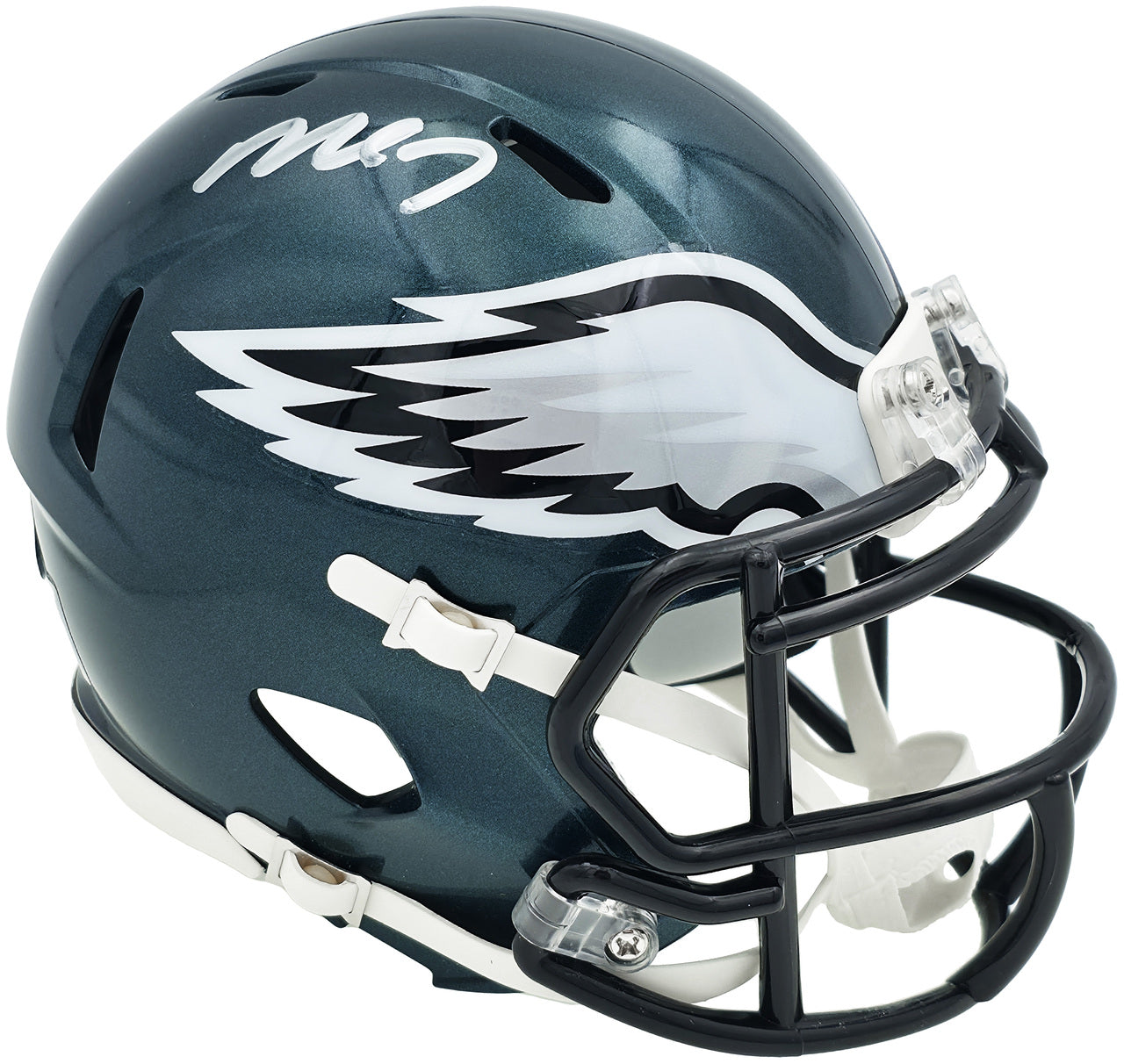 Michael Vick Autographed Philadelphia Eagles Green Speed Mini Helmet Beckett BAS Witness Stock #243633