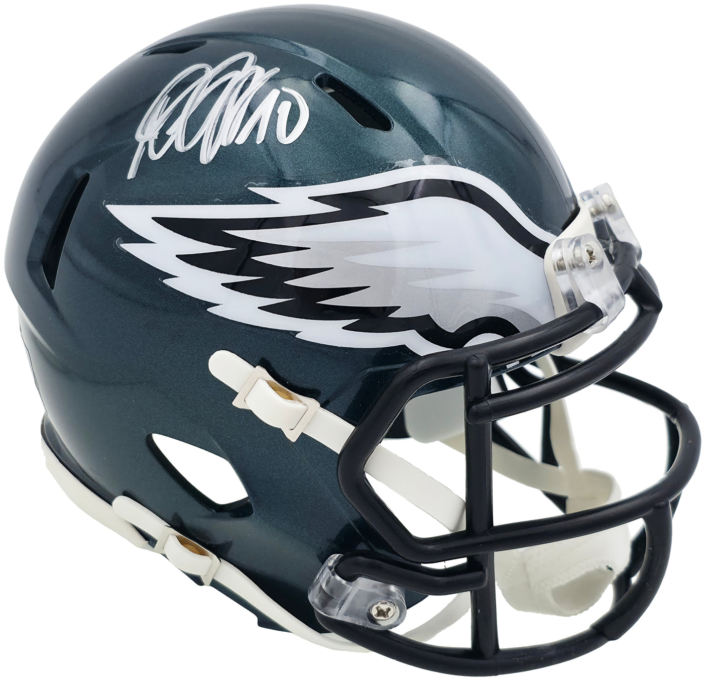 DeSean Jackson Autographed Philadelphia Eagles Green Speed Mini Helmet Beckett BAS Witness Stock #243638
