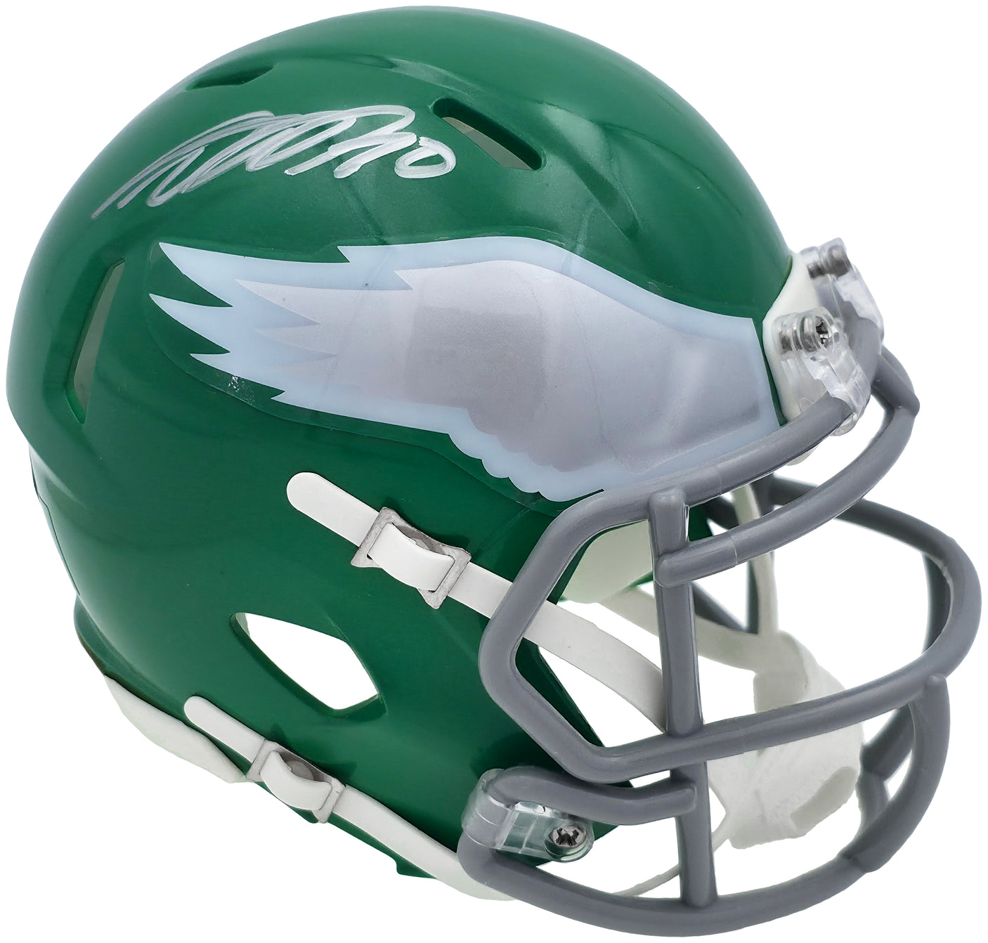 DeSean Jackson Autographed Philadelphia Eagles 2023 Alternate Kelly Green Speed Mini Helmet Beckett BAS Witness Stock #243639
