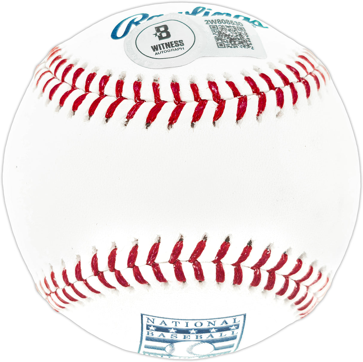 Sammy Sosa Autographed Official Hall of Fame HOF Logo Baseball Chicago Cubs Beckett BAS Witness Stock #244048