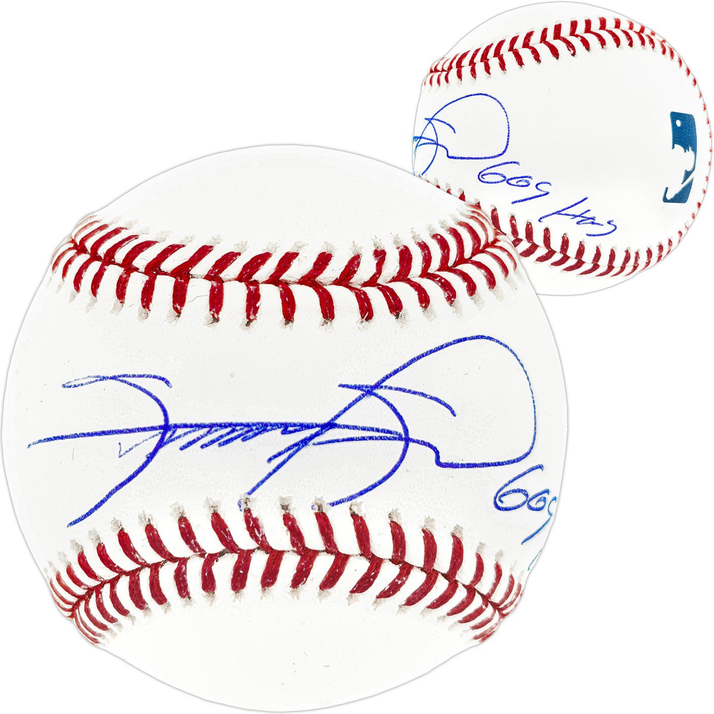 Sammy Sosa Autographed Official MLB Baseball Chicago Cubs "609 HRS" Beckett BAS QR Stock #244050