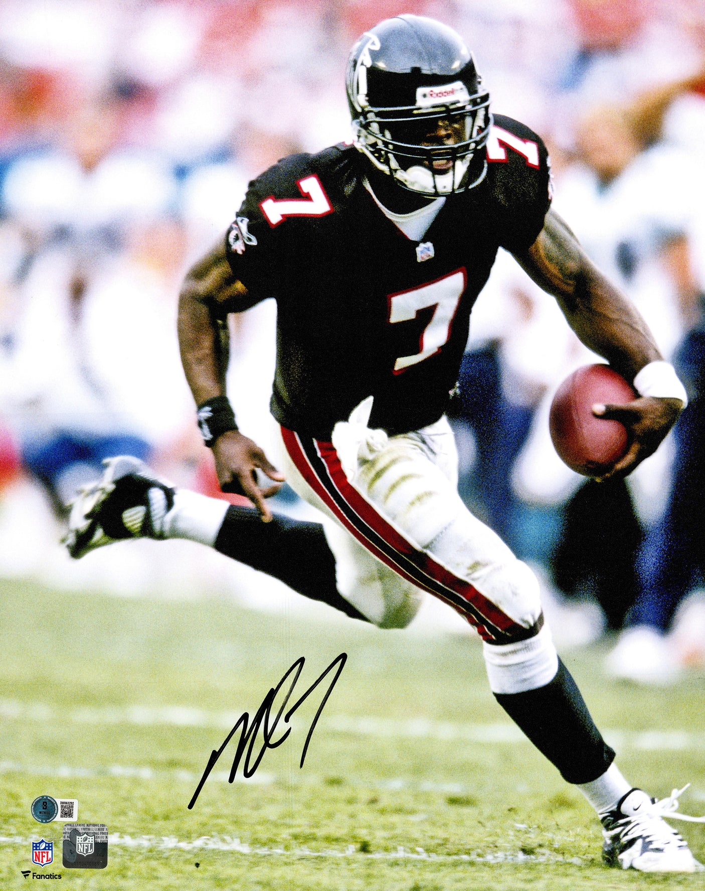 Michael Vick Autographed 16x20 Photo Atlanta Falcons Beckett BAS Witness Stock #243625