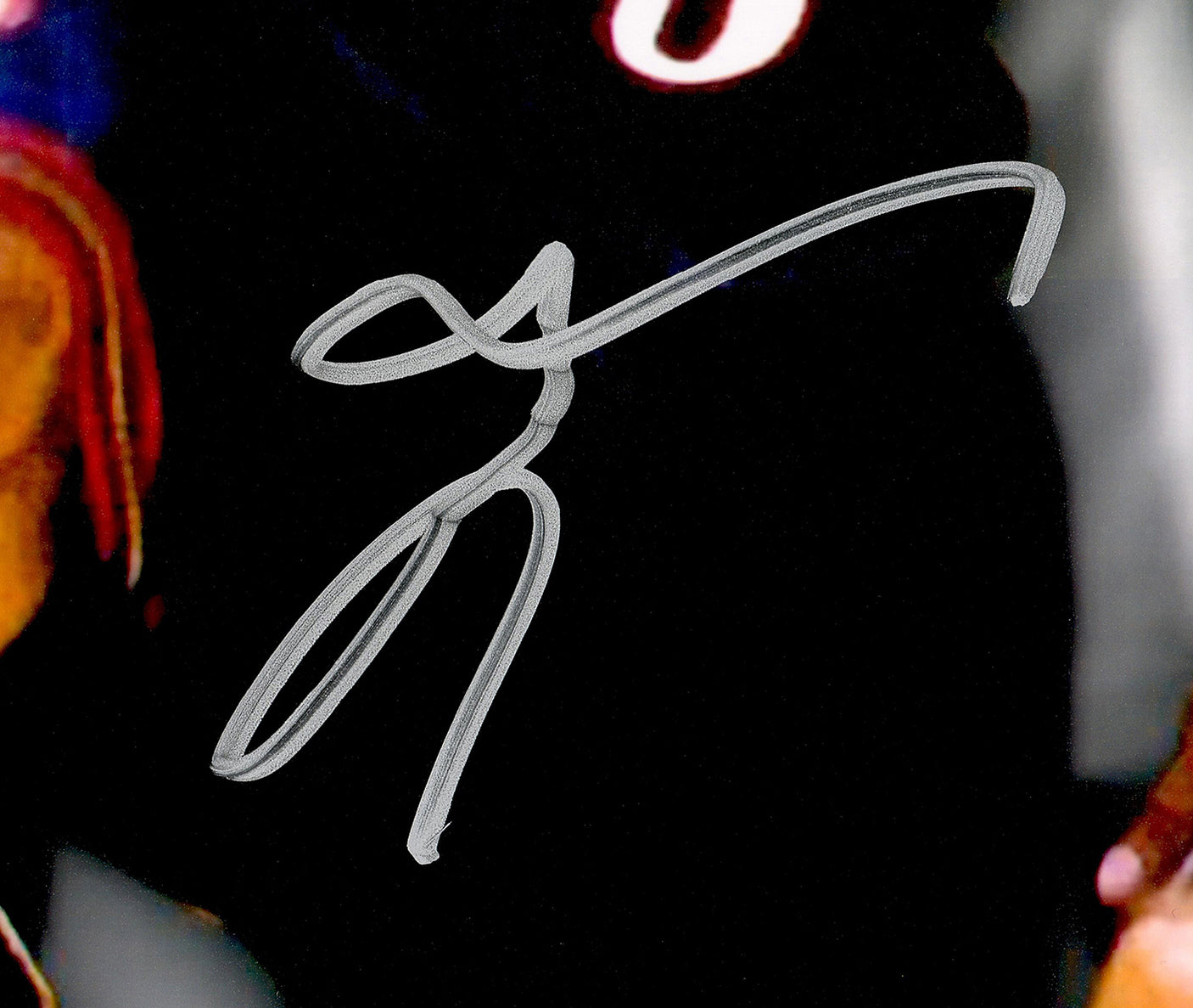 Allen Iverson Autographed 16x20 Photo Philadelphia 76ers Step Over vs. Tyronn Lue (Los Angeles Lakers) Beckett BAS Witness Stock #243629