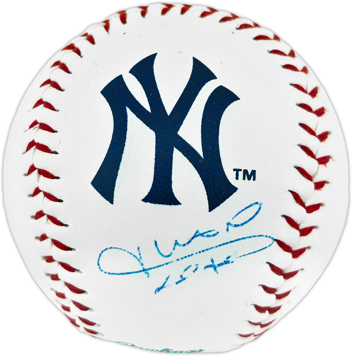 Juan Soto Autographed Official New York Yankees Logo MLB Baseball Beckett BAS QR #BN13520