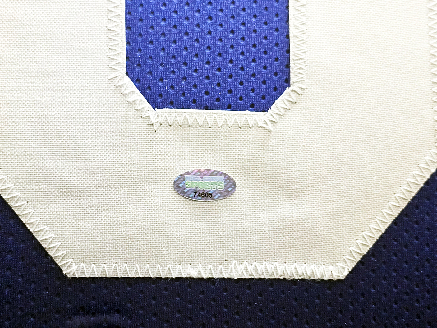 Seattle Seahawks Steve Largent Autographed Framed Blue Jersey "HOF 95" MCS Holo Stock #218636