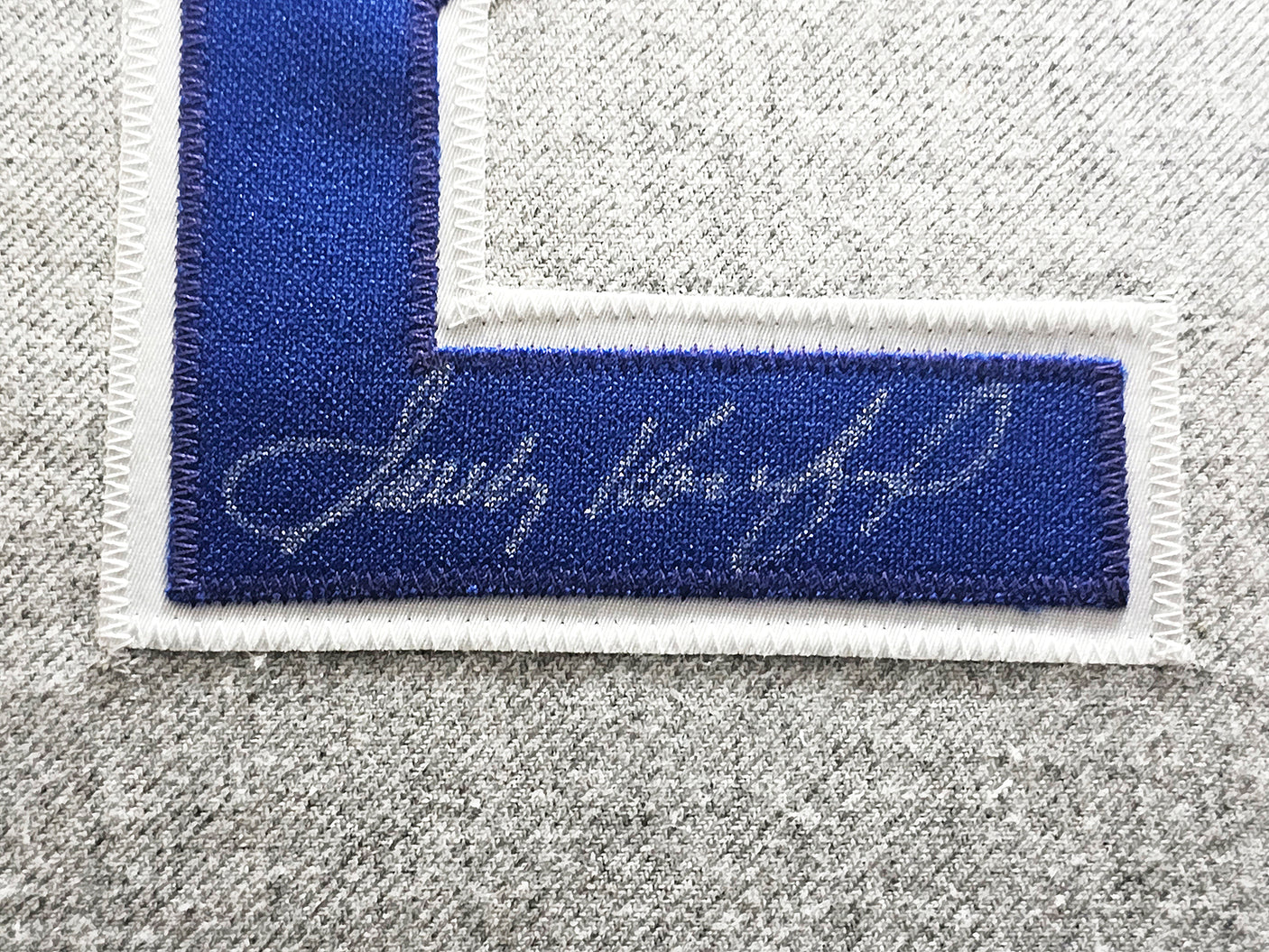 Brooklyn Dodgers Sandy Koufax Autographed Framed Grey Jersey Beckett BAS #AB92289