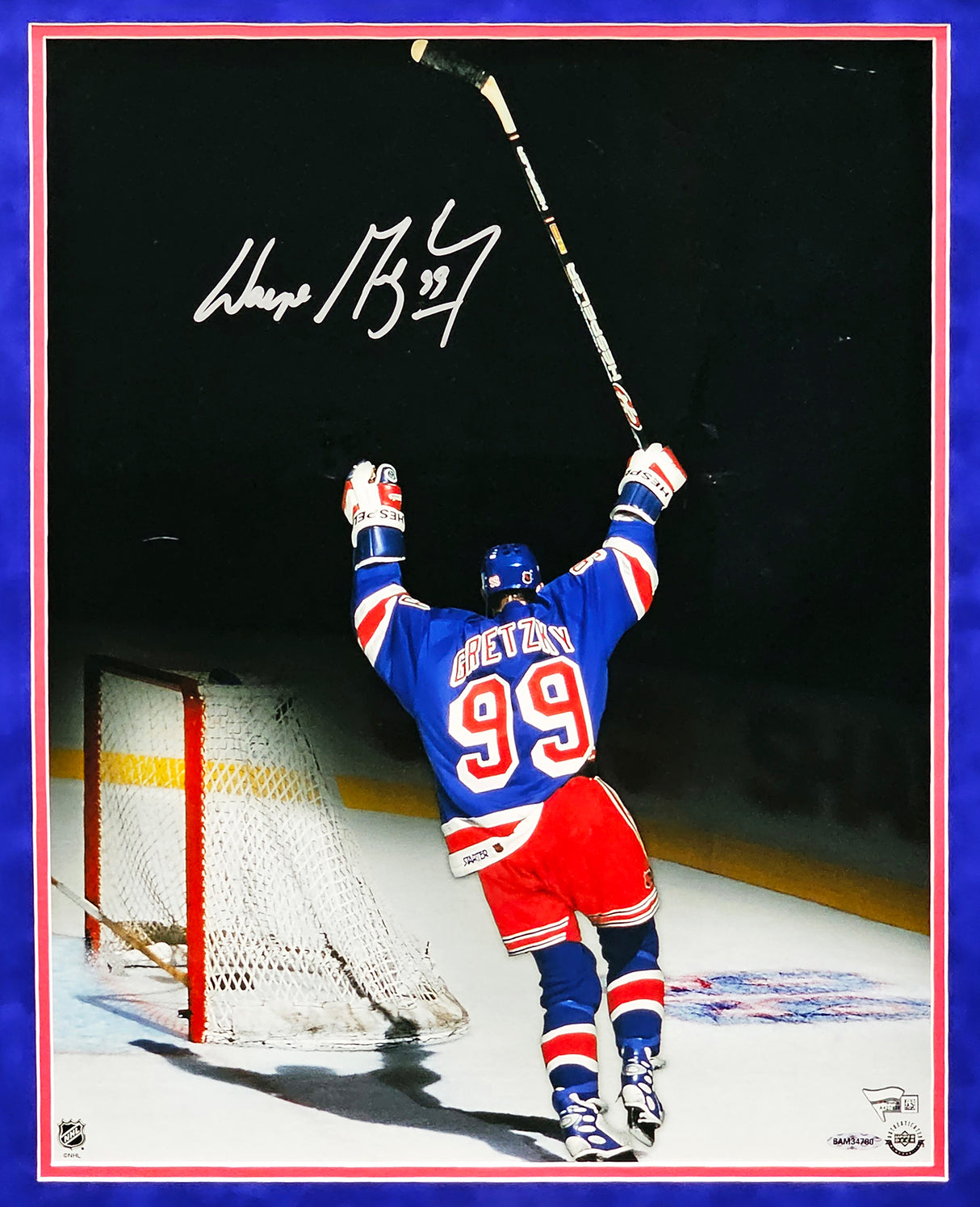 Wayne Gretzky Autographed Framed 16x20 Photo New York Rangers "99" Final Assist Fanatics Holo & UDA Holo #BAM34780