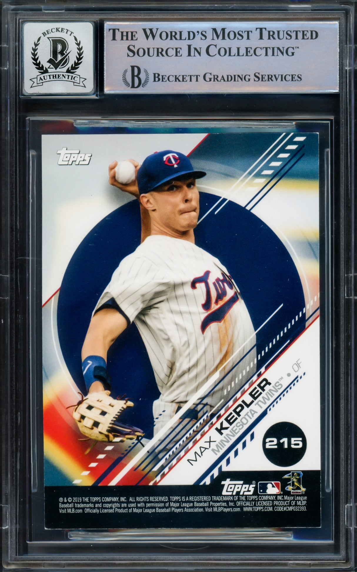 Juan Soto Autographed 2019 Topps Sticker Card #215 New York Mets Auto Grade Gem Mint 10 Beckett BAS #16544363