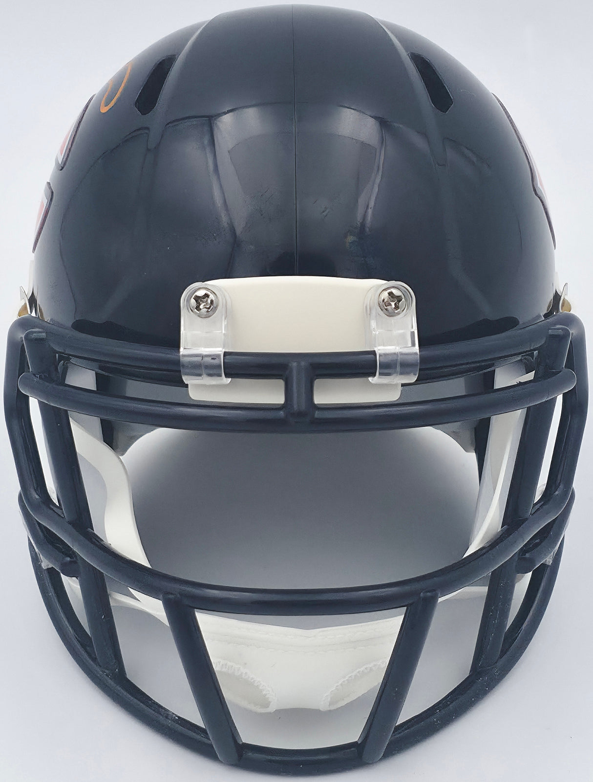 Devin Hester Autographed Chicago Bears Blue Speed Mini Helmet Beckett BAS QR #BS46487
