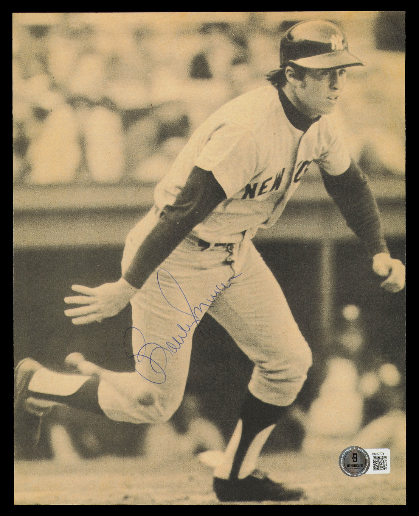 Bobby Murcer Autographed 8x10 Magazine Page Photo New York Yankees Beckett BAS QR #BM37374