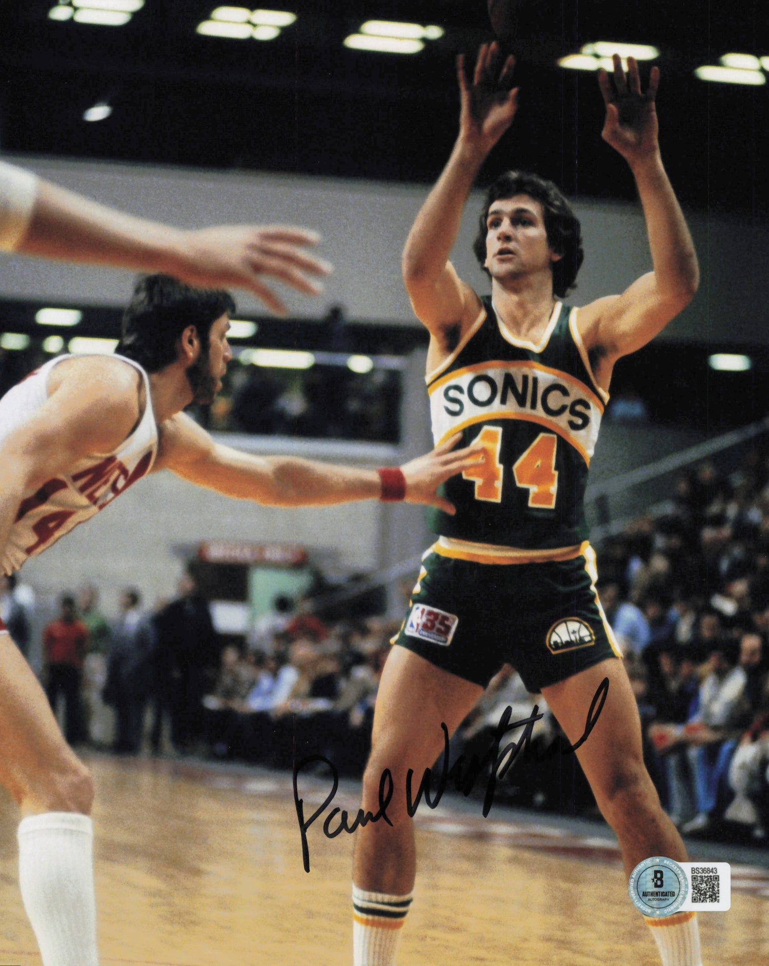 Paul Westphal Autographed 8x10 Photo Seattle Supersonics Beckett BAS QR #BS36843