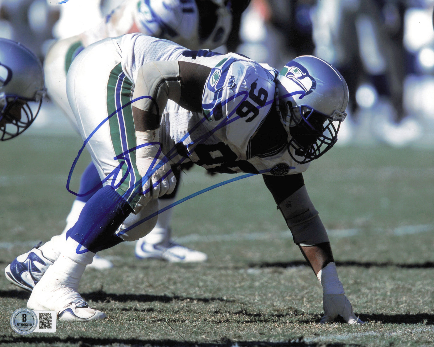 Cortez Kennedy Autographed 8x10 Photo Seattle Seahawks Beckett BAS QR #BS36914