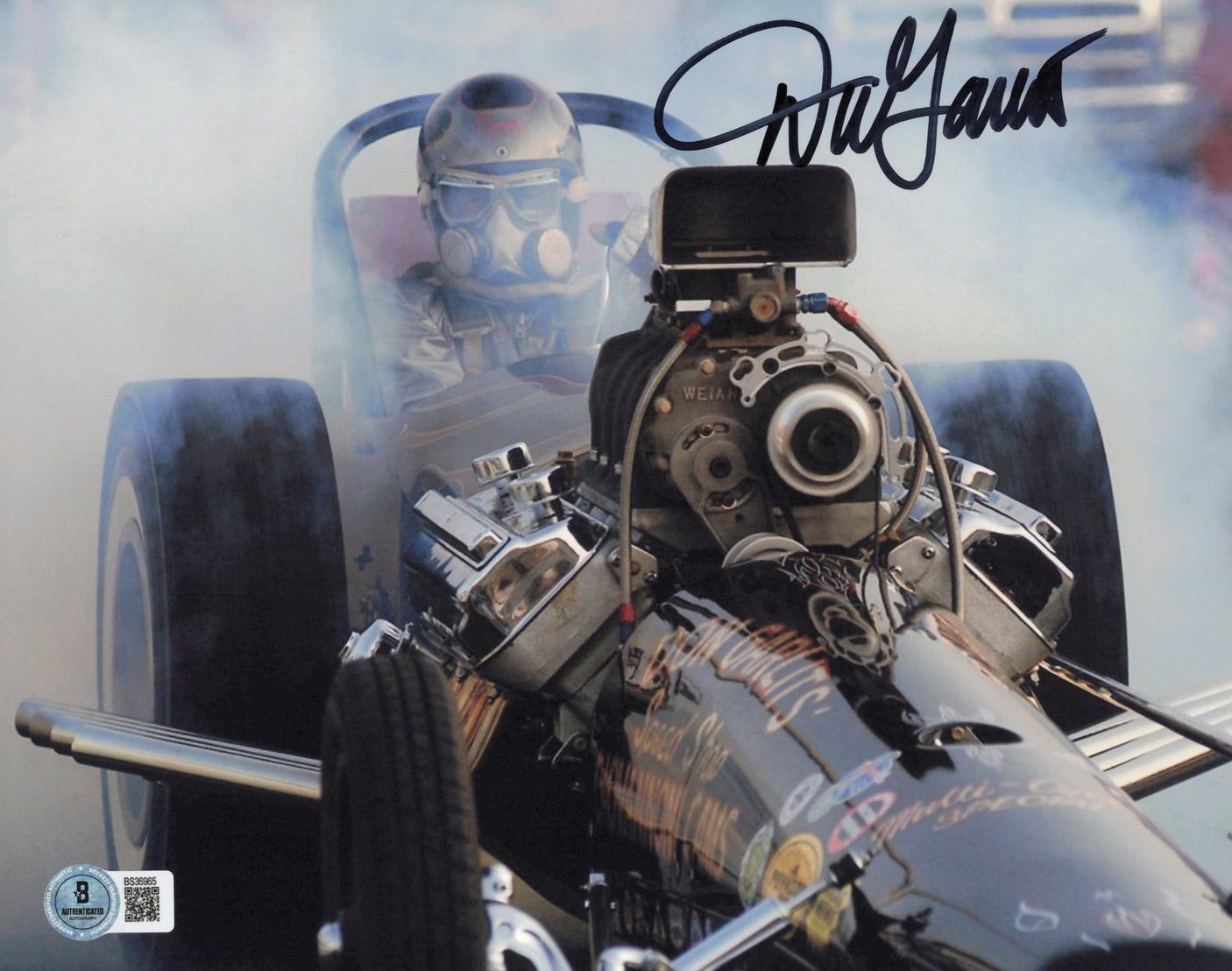 Big Daddy Don Garlits Autographed 8x10 Photo Drag Racing Beckett BAS QR #BS36965