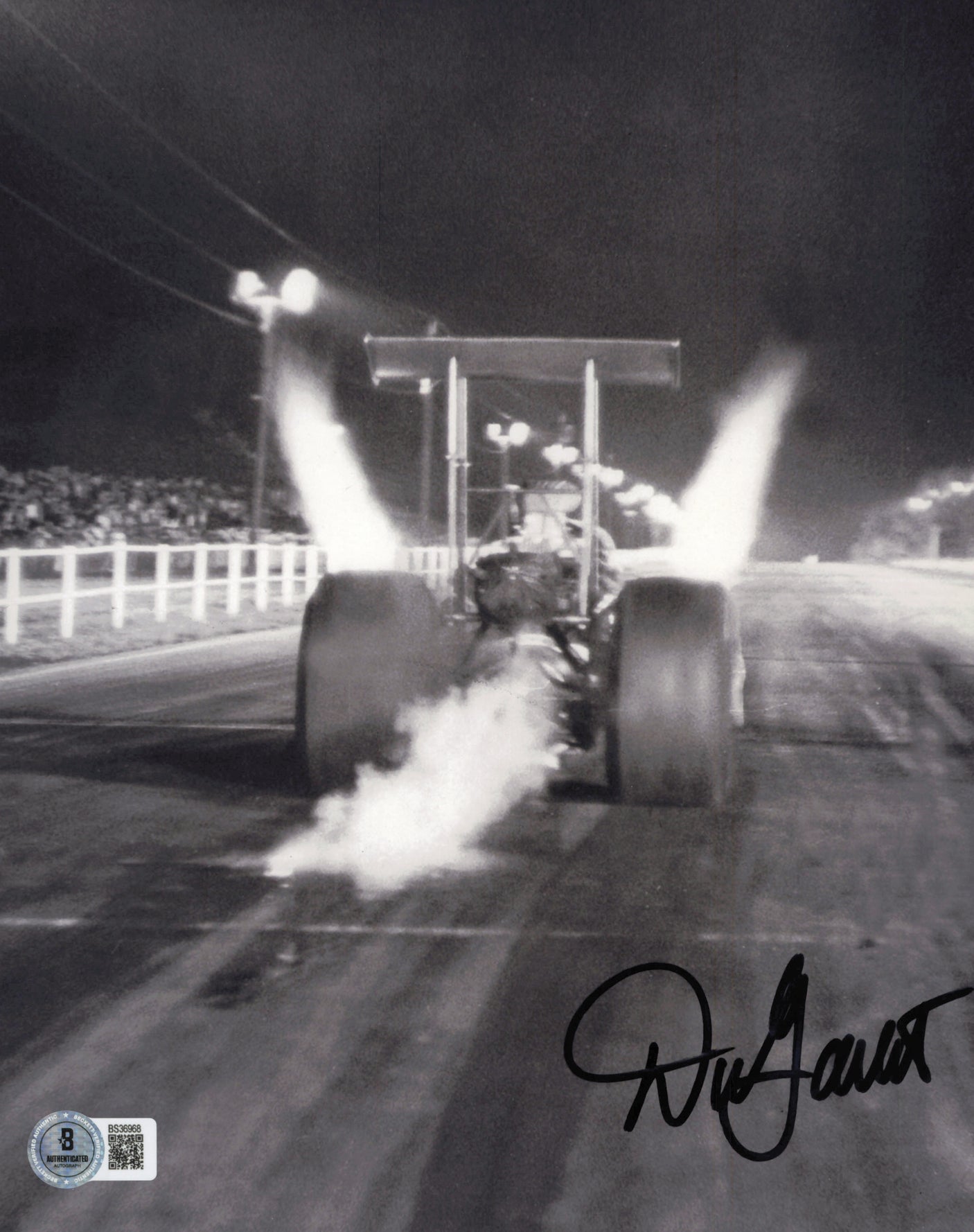 Big Daddy Don Garlits Autographed 8x10 Photo Drag Racing Beckett BAS QR #BS36968