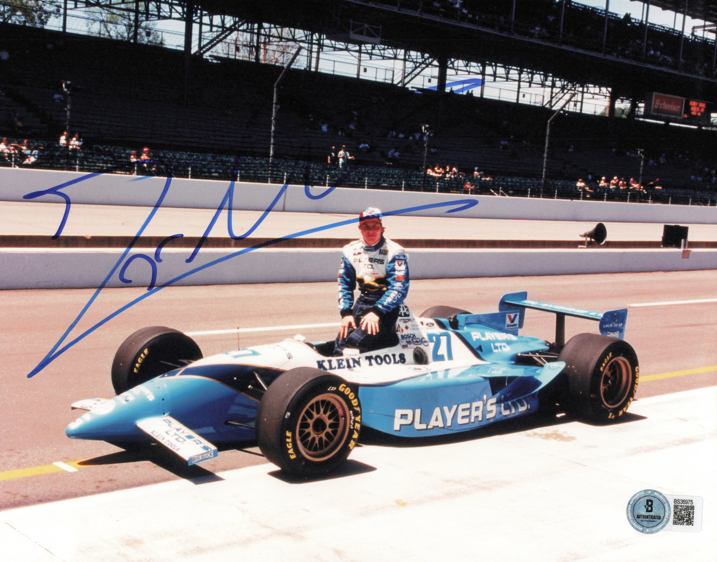 Jacques Villeneuve Autographed 8x10 Photo Formula One F1 Beckett BAS QR #BS36975