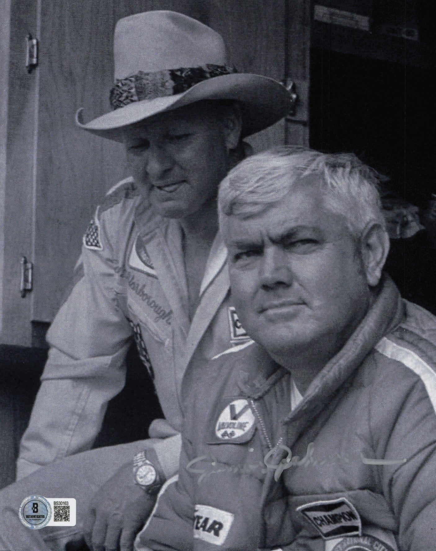 Junior Johnson Autographed 8x10 Photo Nascar Beckett BAS QR #BS30163