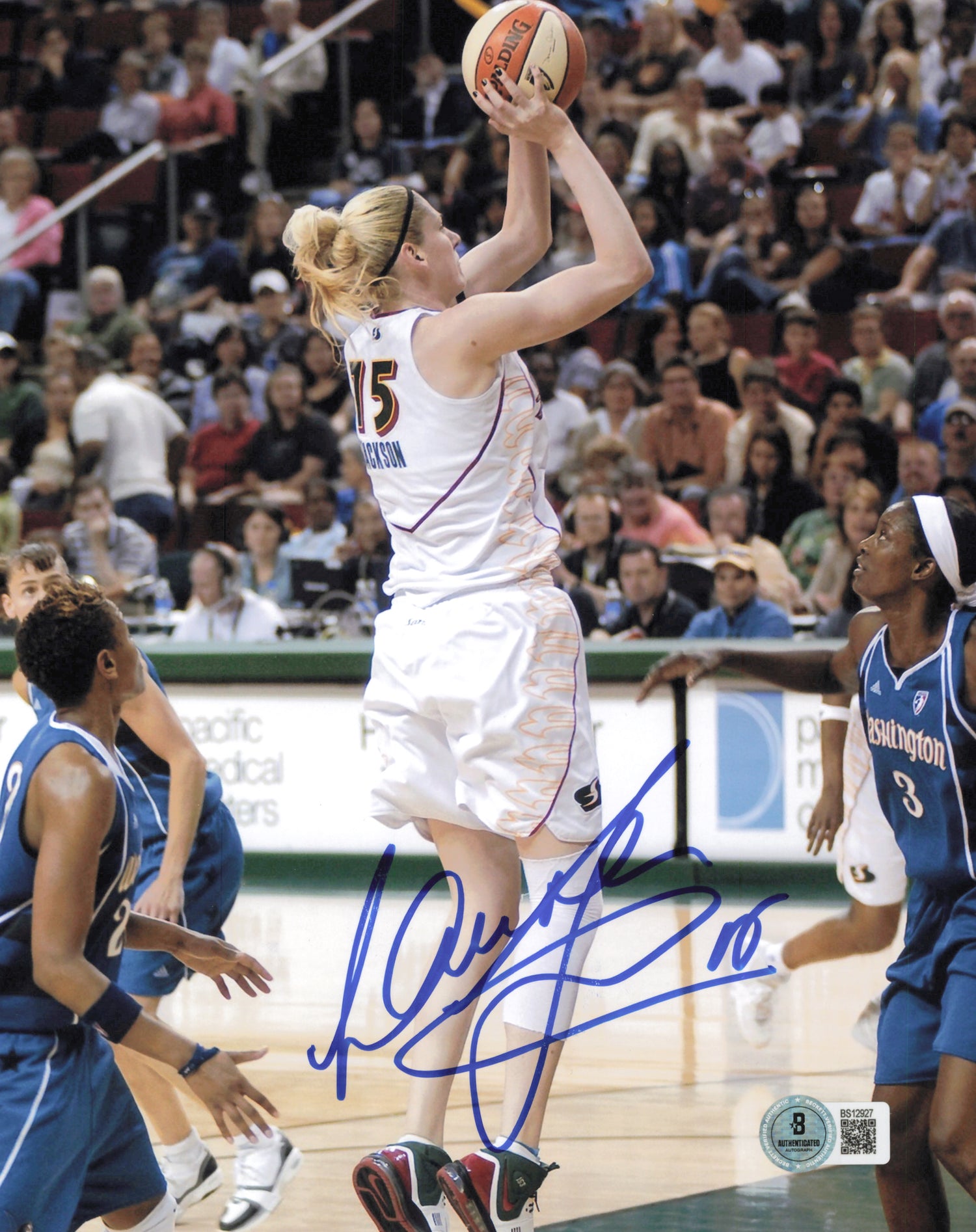 Lauren Jackson Autographed 8x10 Photo Seattle Storm Beckett BAS QR #BS12927