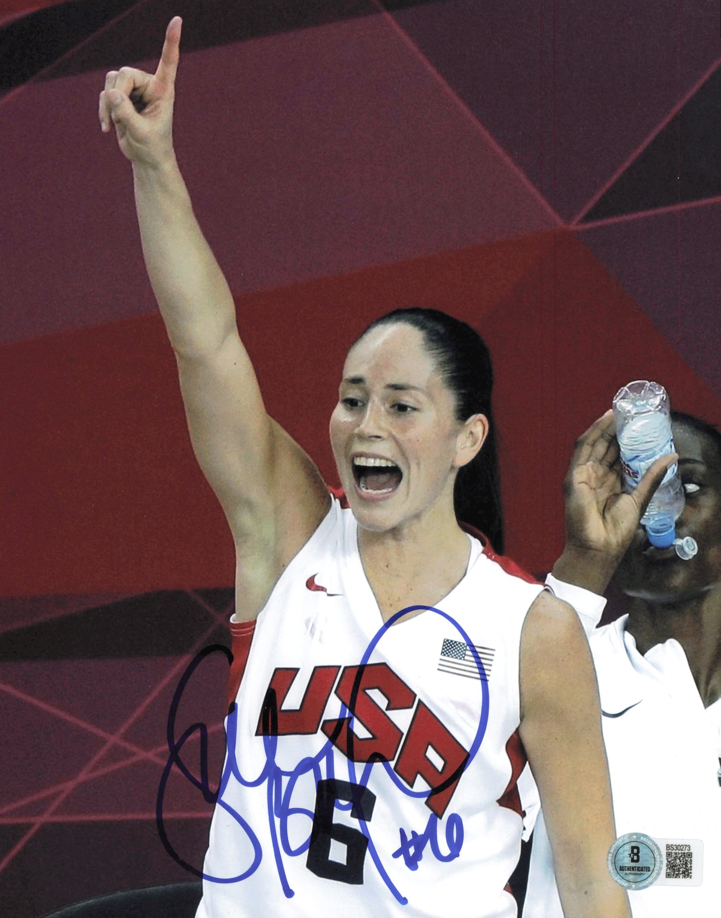Sue Bird Autographed 8x10 Photo Team USA Beckett BAS QR #BS30273