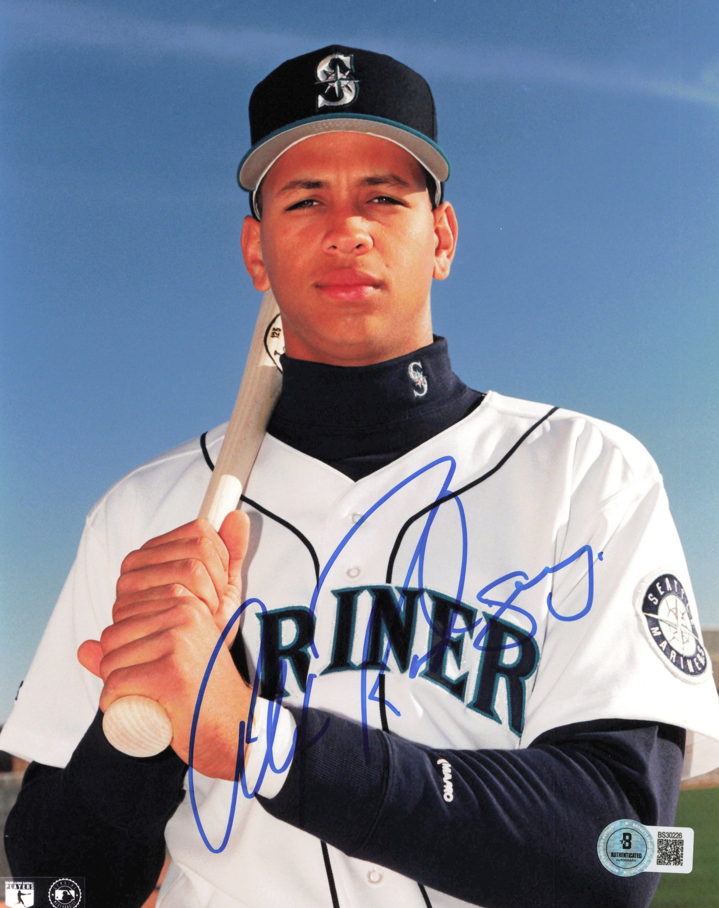 Alex Rodriguez Autographed 8x10 Photo Seattle Mariners Beckett BAS QR #BS30226