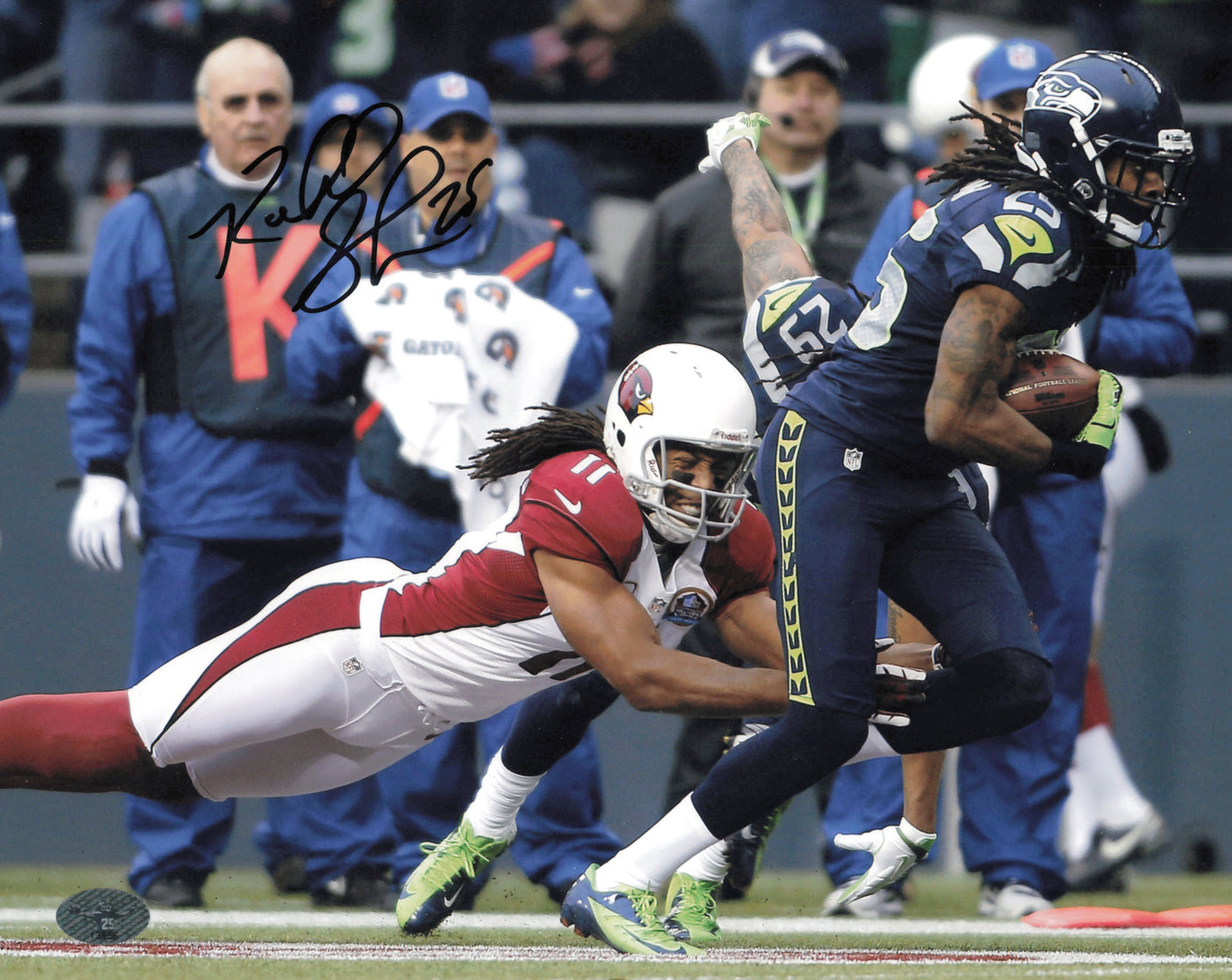 Richard Sherman Autographed 8x10 Photo Seattle Seahawks RS Holo #13666