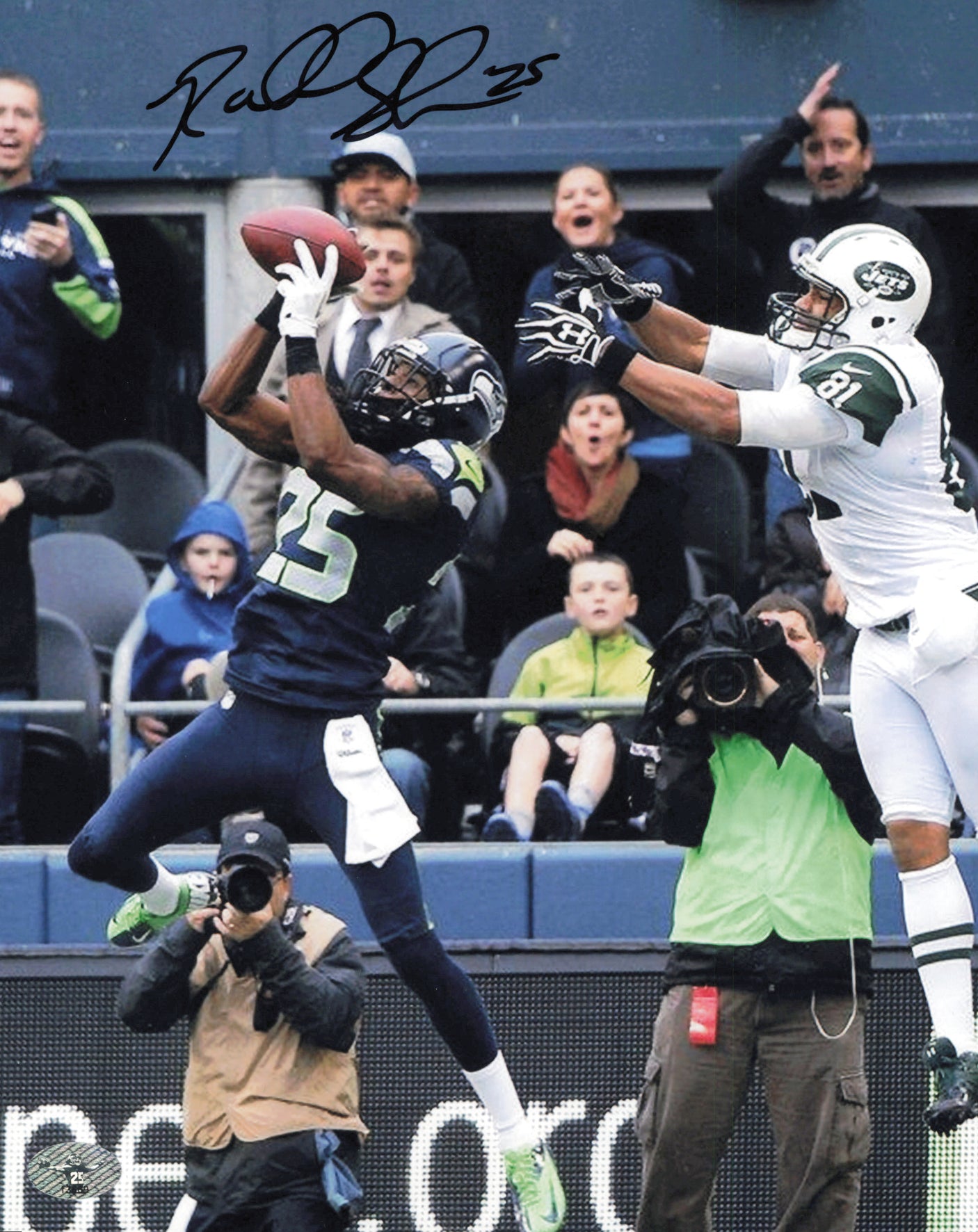 Richard Sherman Autographed 8x10 Photo Seattle Seahawks RS Holo #13669