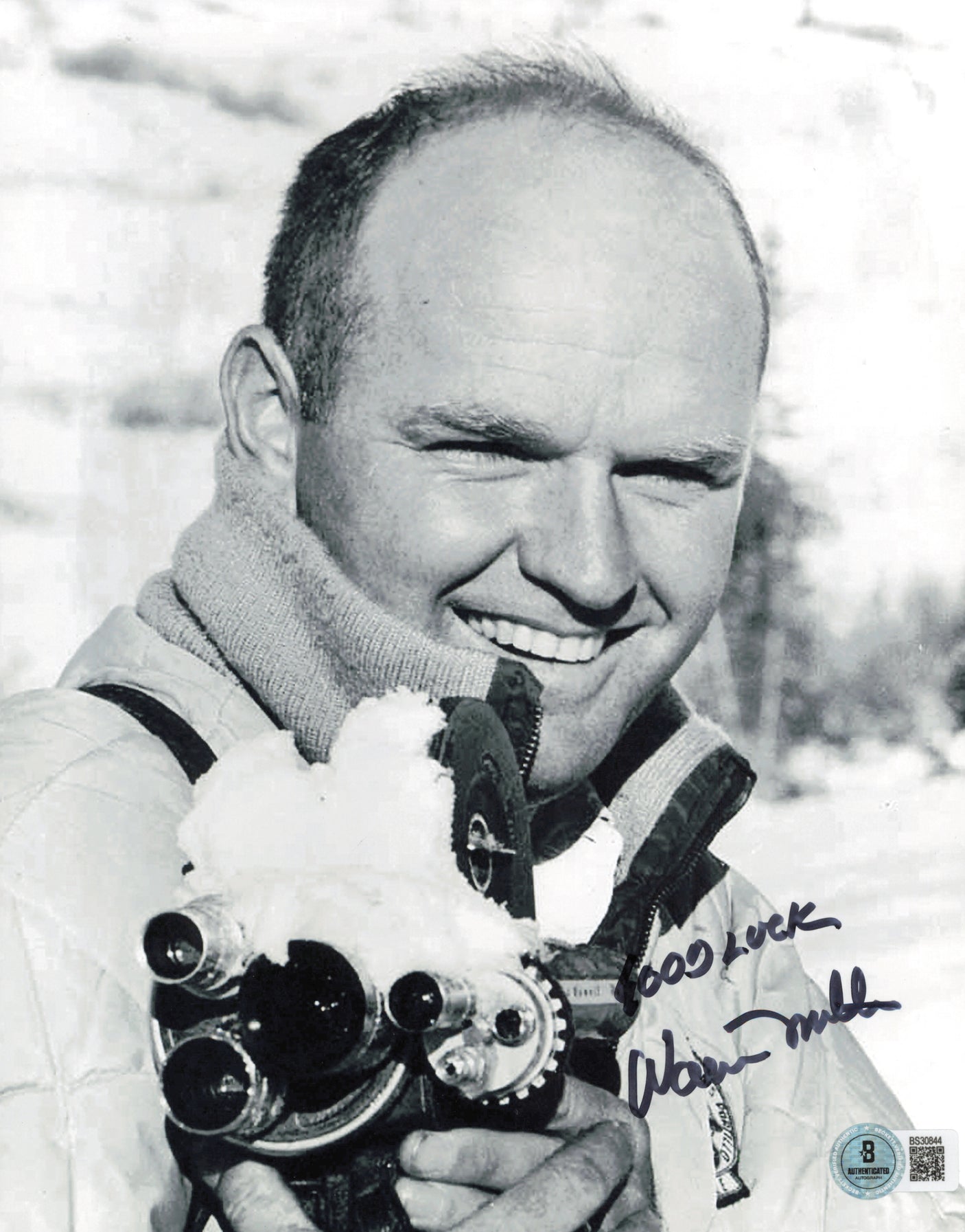 Warren Miller Autographed 8x10 Photo Filmmaker Beckett BAS QR #BS30844