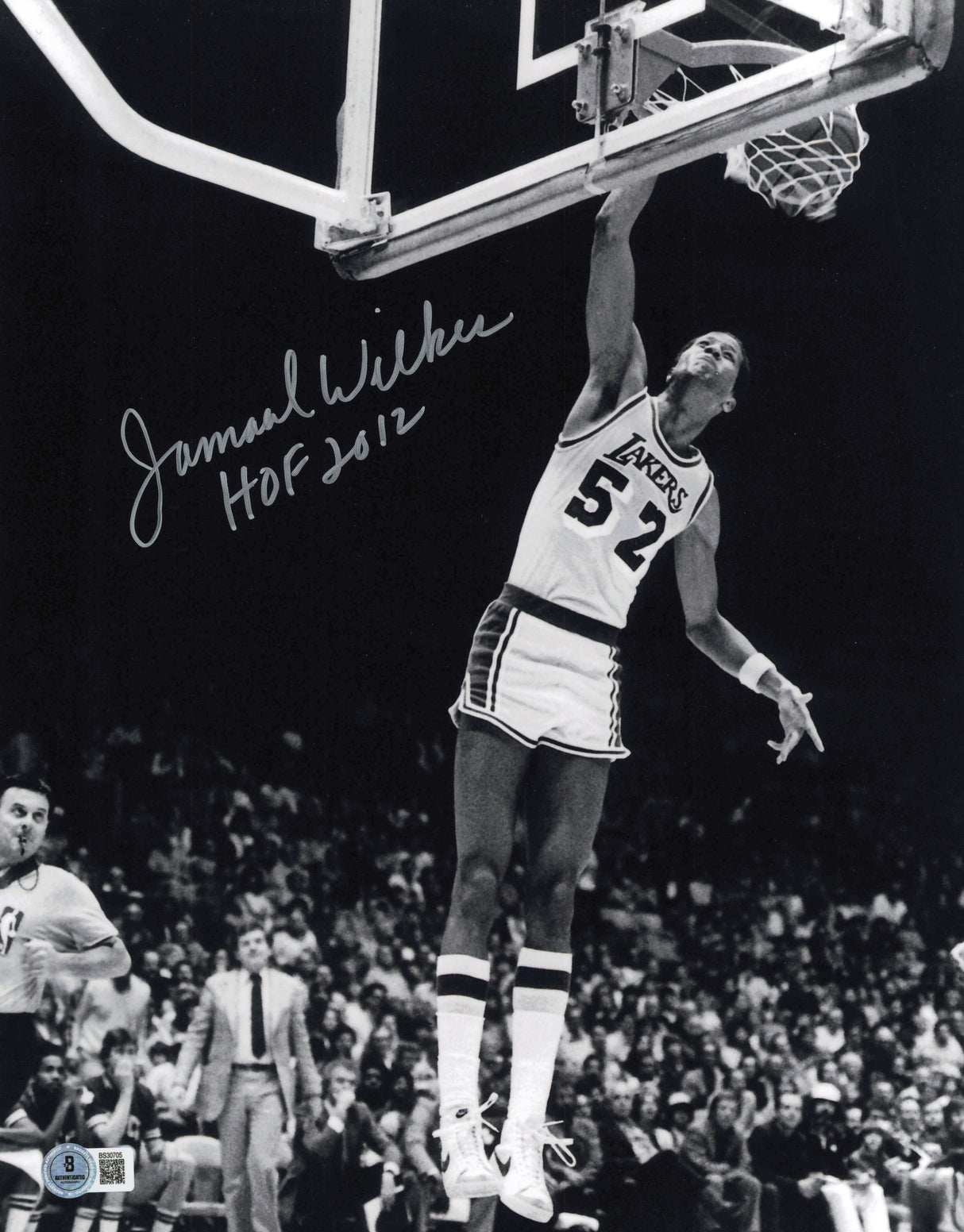 Jamaal Wilkes Autographed 11x14 Photo Los Angeles Lakers "HOF 2012" Beckett BAS QR #SB30705