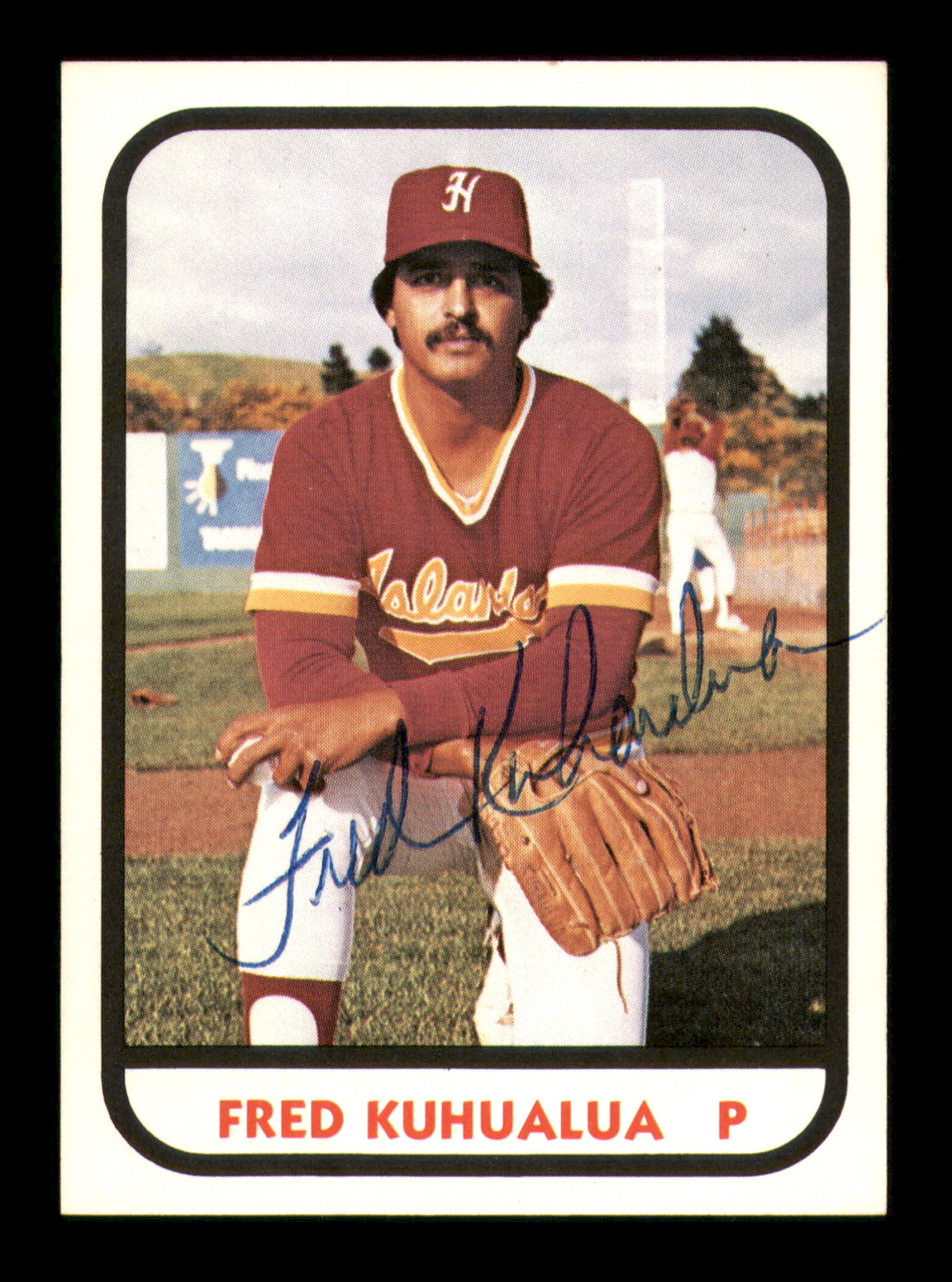 Fred Kuhaulua Autographed 1981 TCMA Rookie Card #17 Hawaii Islanders SKU #248204