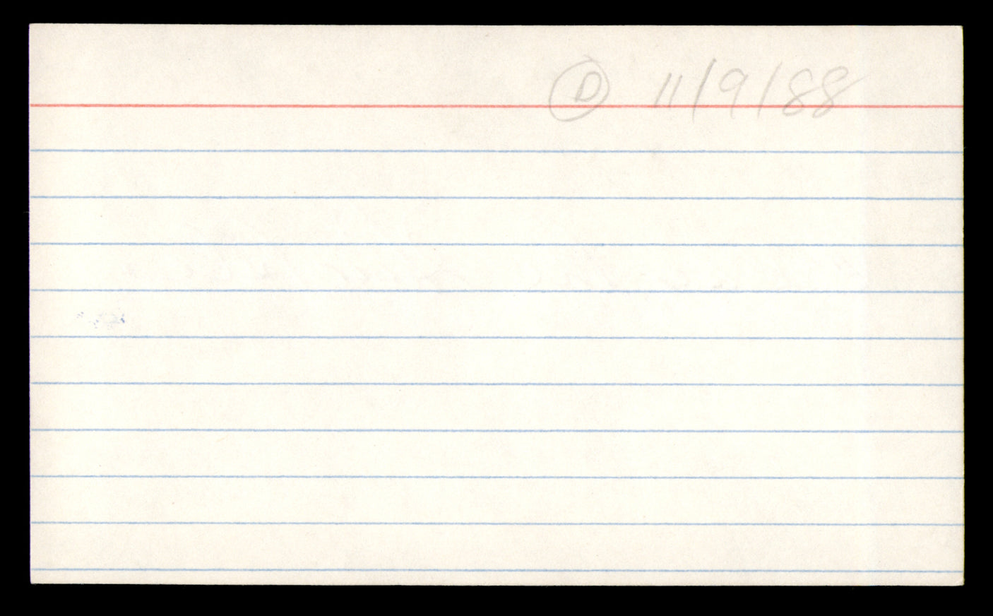 Clarke Hinkle Autographed 3x5 Index Card Green Bay Packers SKU #248506