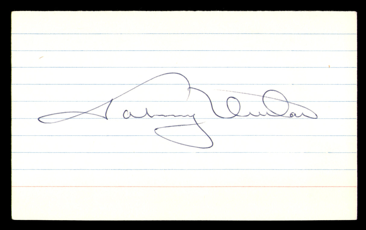 Johnny Unitas Autographed 3x5 Index Card Baltimore Colts SKU #248568