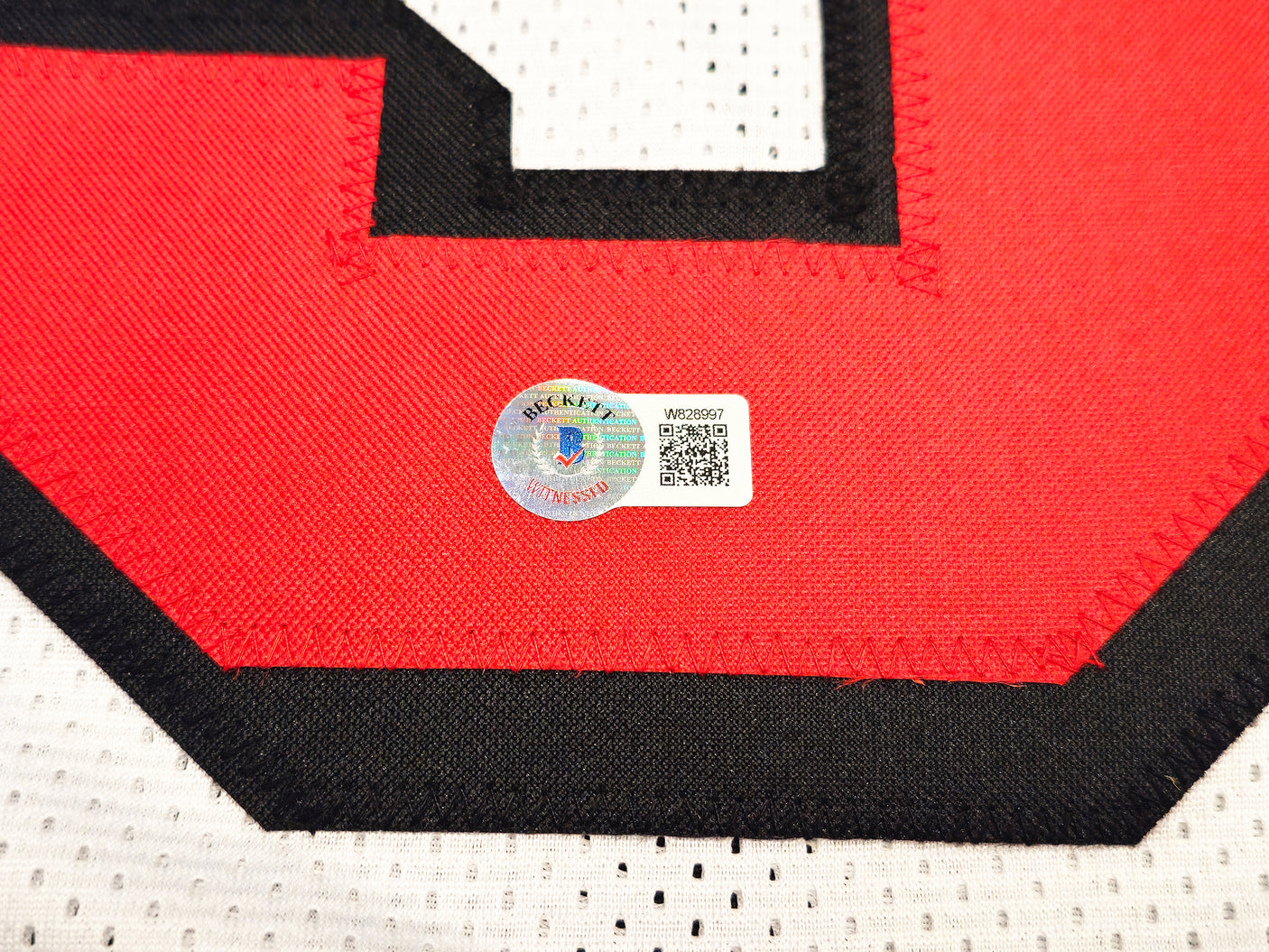 San Francisco 49ers Nick Bosa Autographed White Jersey Beckett BAS Witness Stock #230702