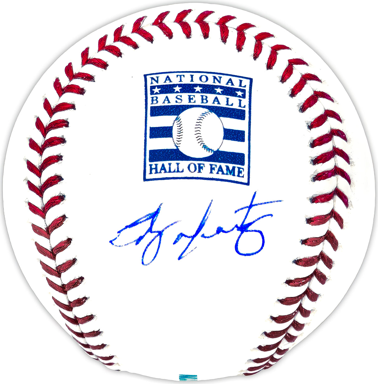 Edgar Martinez Autographed Official Hall of Fame HOF Logo Baseball Seattle Mariners Beckett BAS Witness Stock #230600