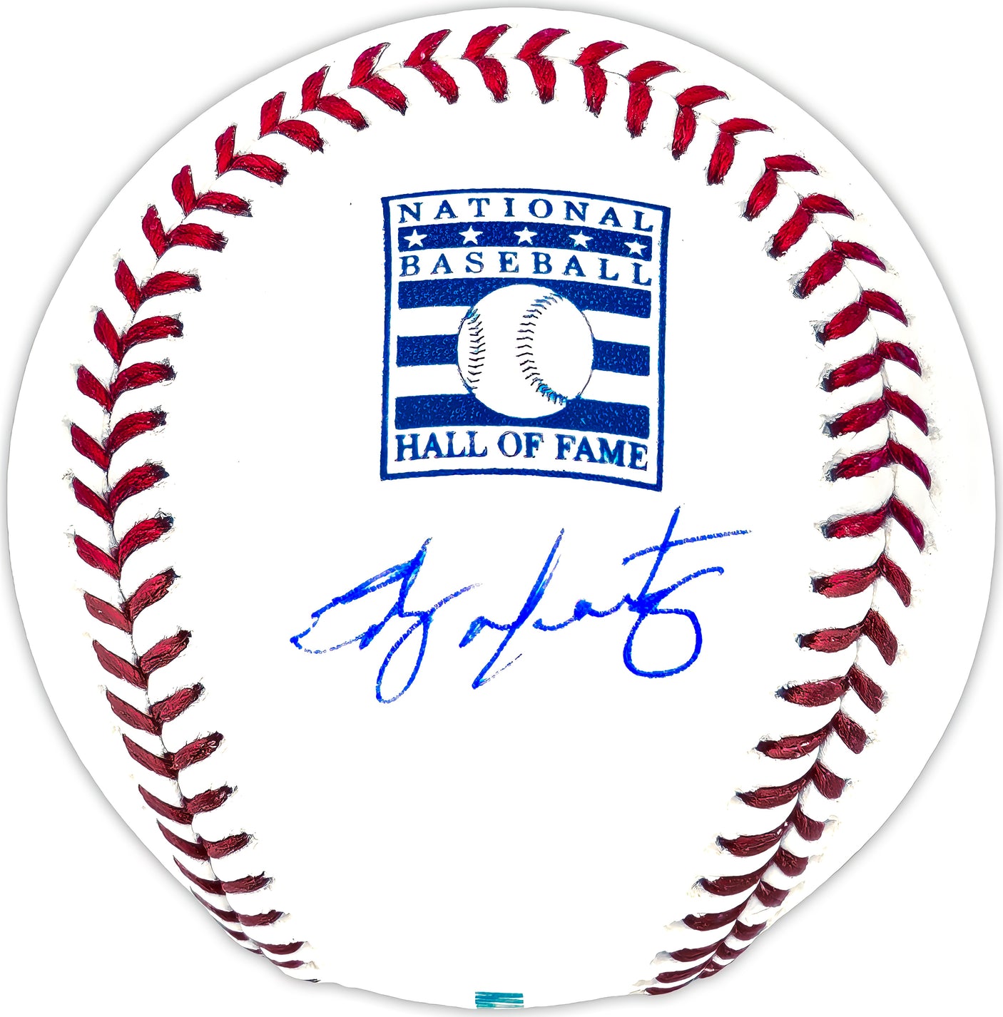 Edgar Martinez Autographed Official Hall of Fame HOF Logo Baseball Seattle Mariners Beckett BAS Witness Stock #230600