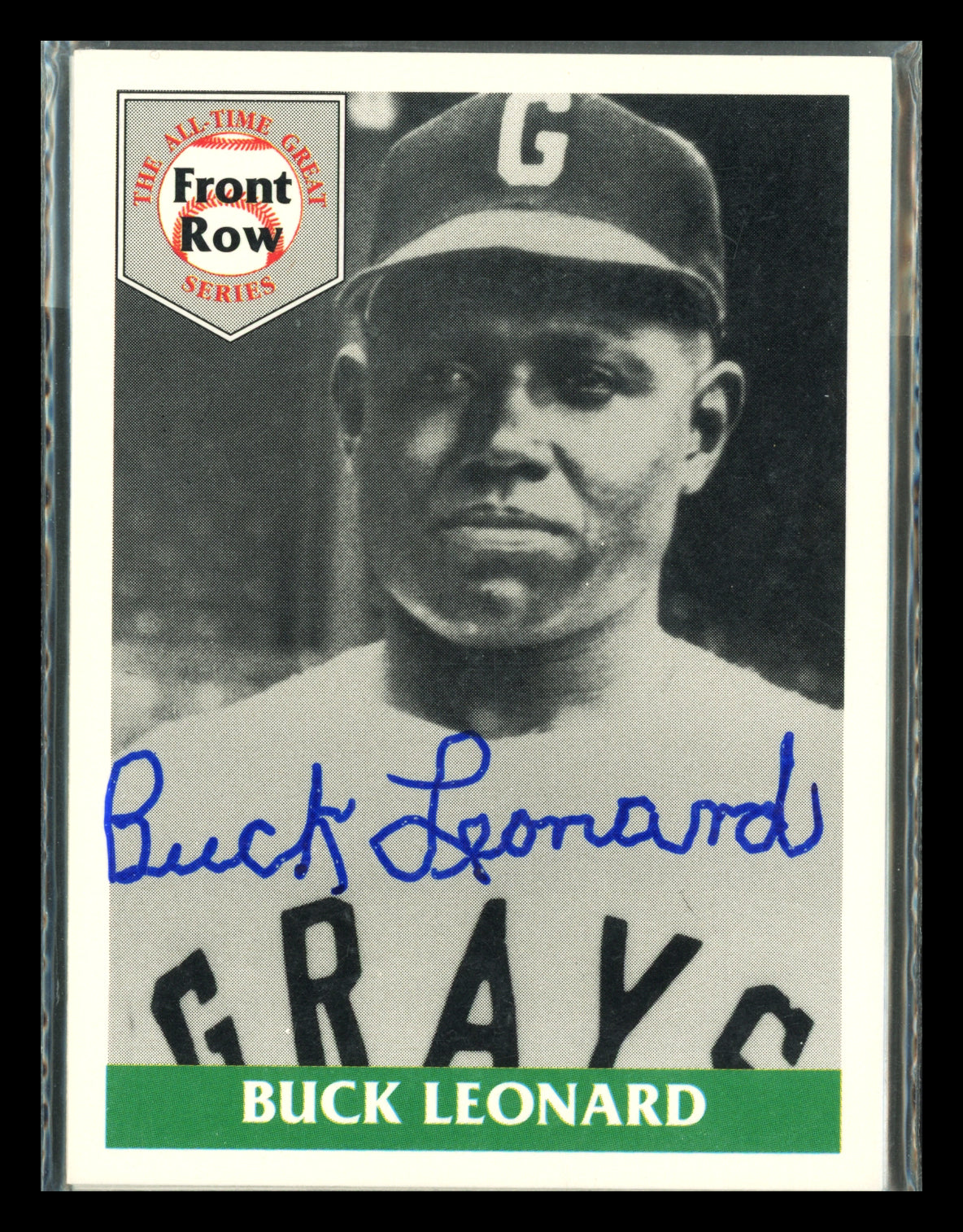 Buck Leonard Autographed 1992 Front Row Sealed All-Time Great Signature Series Card Set Negro Leagues #/5000 SKU #248646