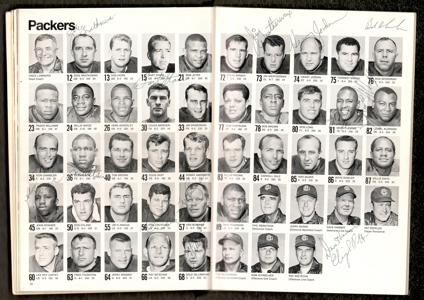 1968 Green Bay Packers Autographed Super Bowl II Program With 21 Signatures Including Bart Starr & Henry Jordan Beckett BAS #AE16479