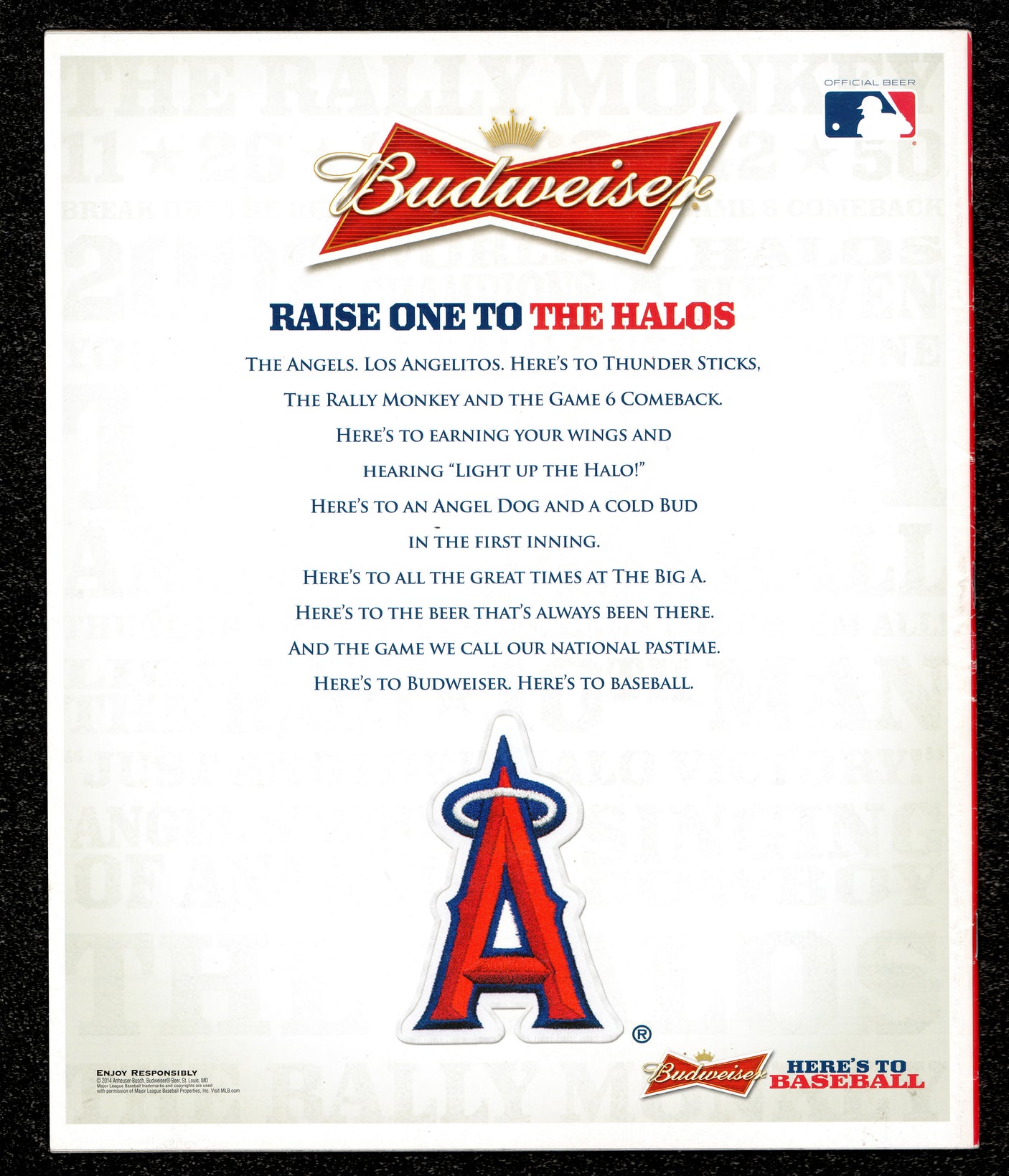 Mike Trout & C.J. Wilson Autographed Gameday Program California Angels Beckett BAS #AE16572