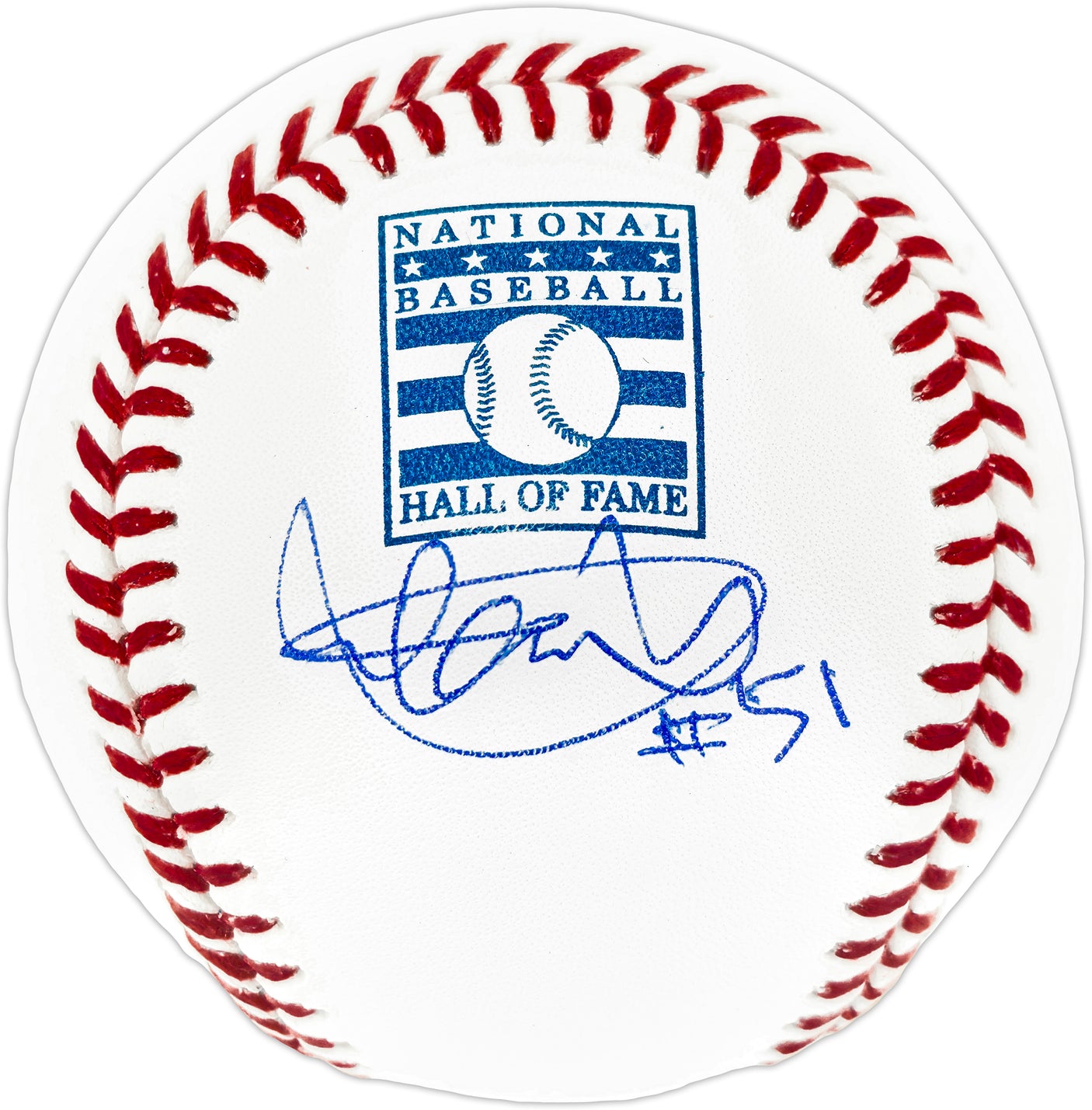 Ichiro Suzuki Autographed Official Hall of Fame HOF Logo MLB Baseball Seattle Mariners IS Holo & "#51" Beckett BAS Witness Stock #246185