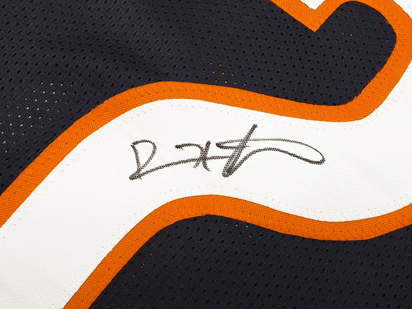 Chicago Bears Devin Hester Autographed Blue Jersey Beckett BAS QR Stock #248798