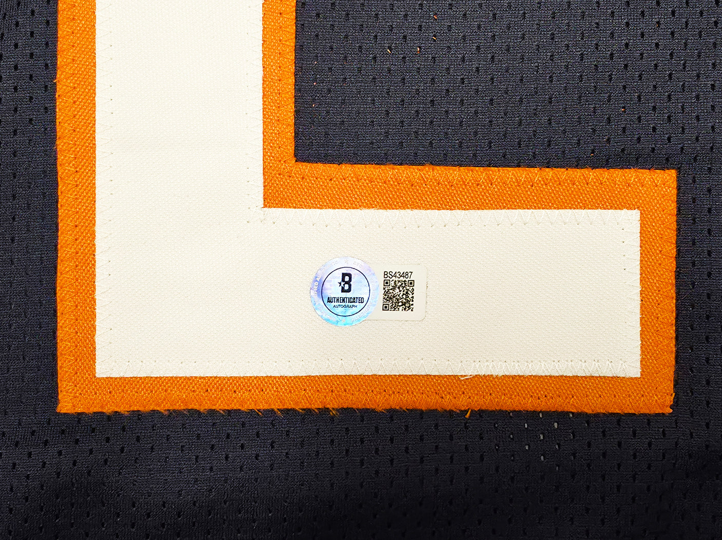 Chicago Bears Devin Hester Autographed Blue Jersey Beckett BAS QR Stock #248798