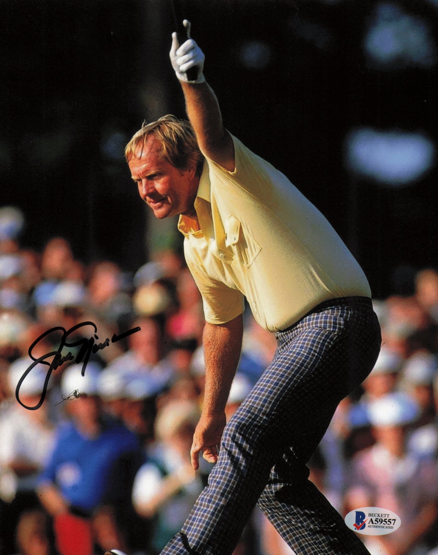 Jack Nicklaus Autographed 8x10 Photo Golf Beckett BAS #A59557