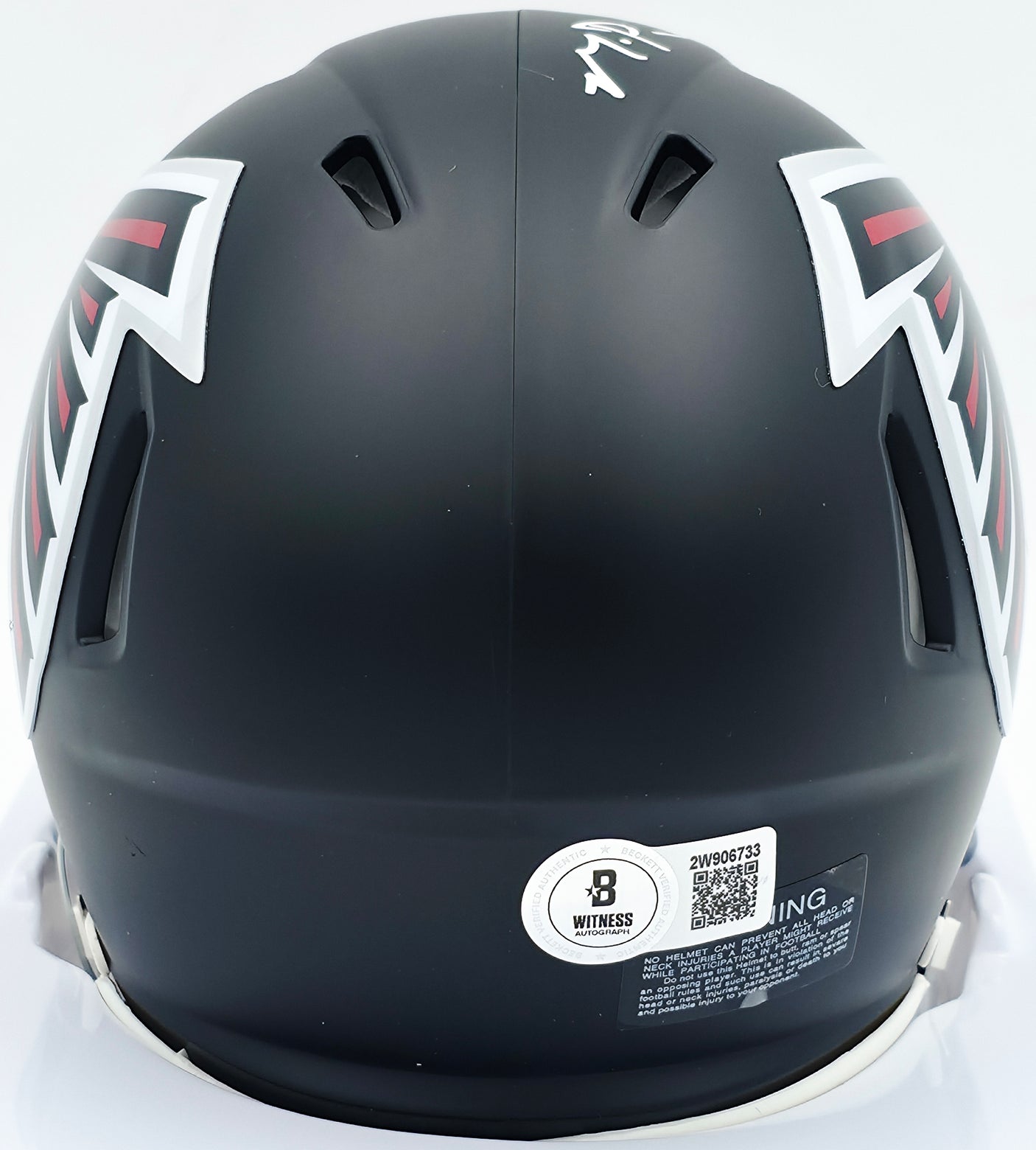 Michael Penix Jr. Autographed Atlanta Falcons Black Speed Mini Helmet Beckett BAS Witness #2W906733
