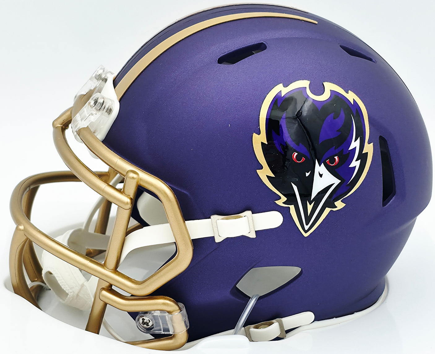 Terrell Suggs Autographed Baltimore Ravens Purple Speed Rave Mini Helmet Beckett BAS Witness #2W637228